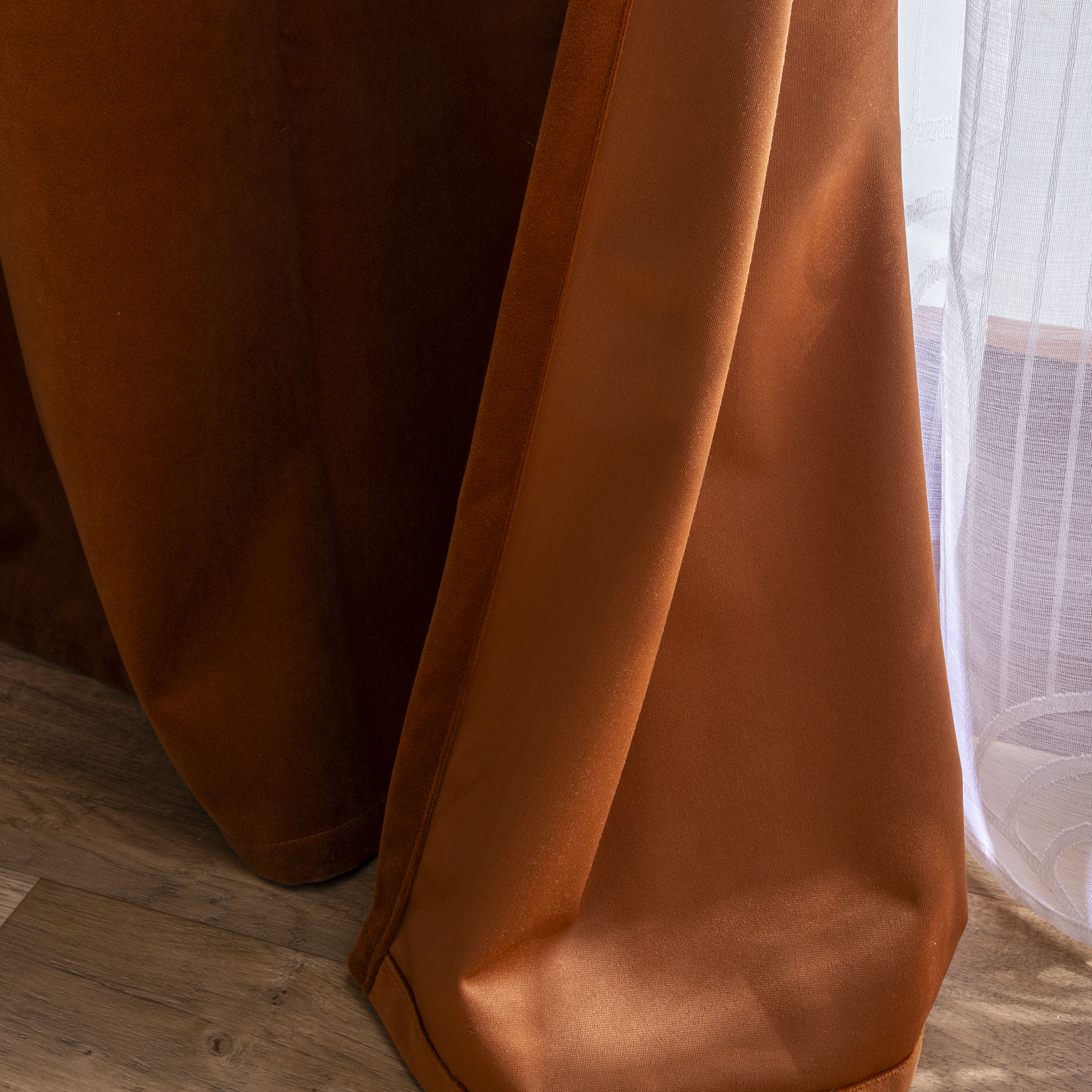 Rideau tamisant, New clarks, orange H.280 x l.140 cm INSPIRE - 8