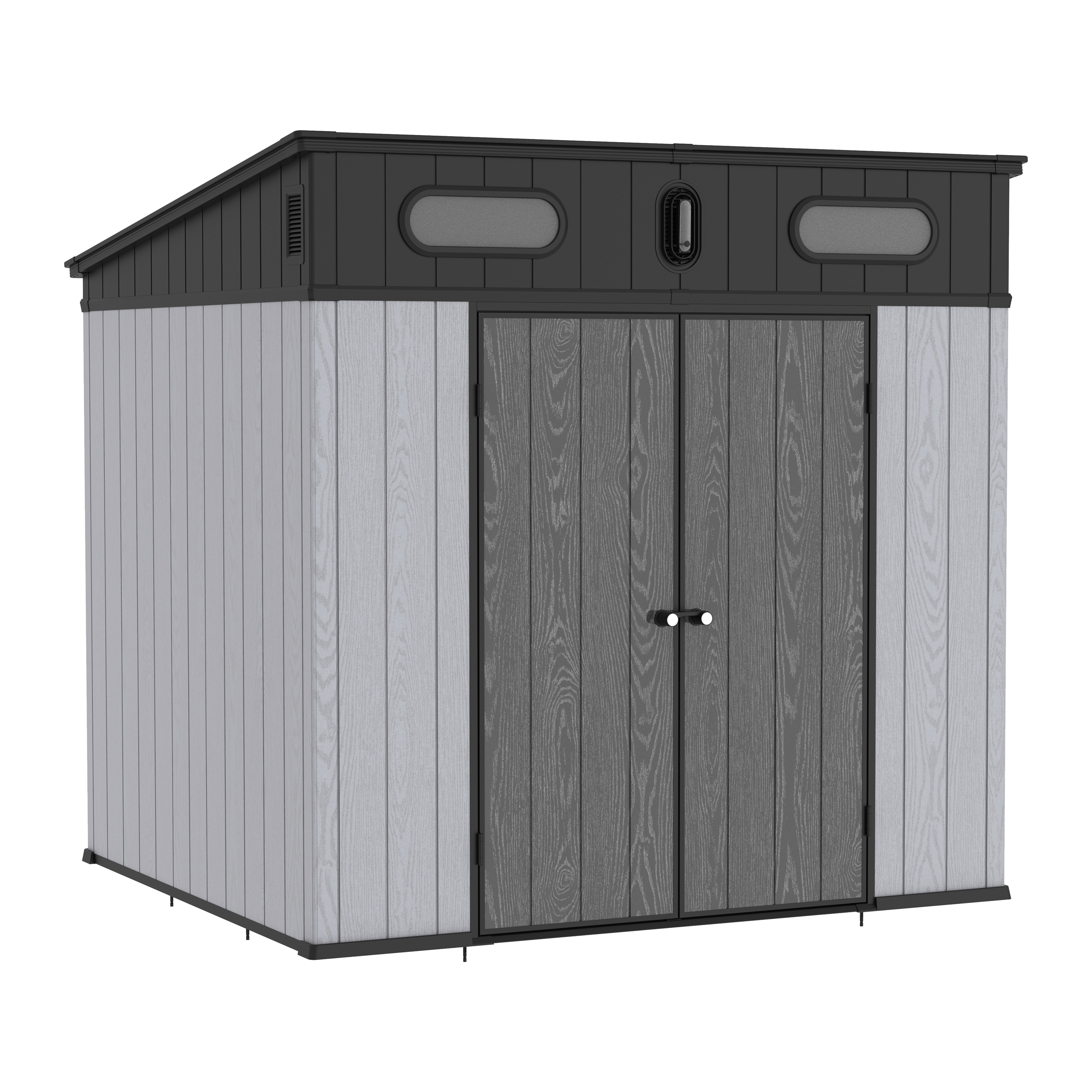 Domek narzędziowy plastikowy 240x210x226cm szary Artur Corciano