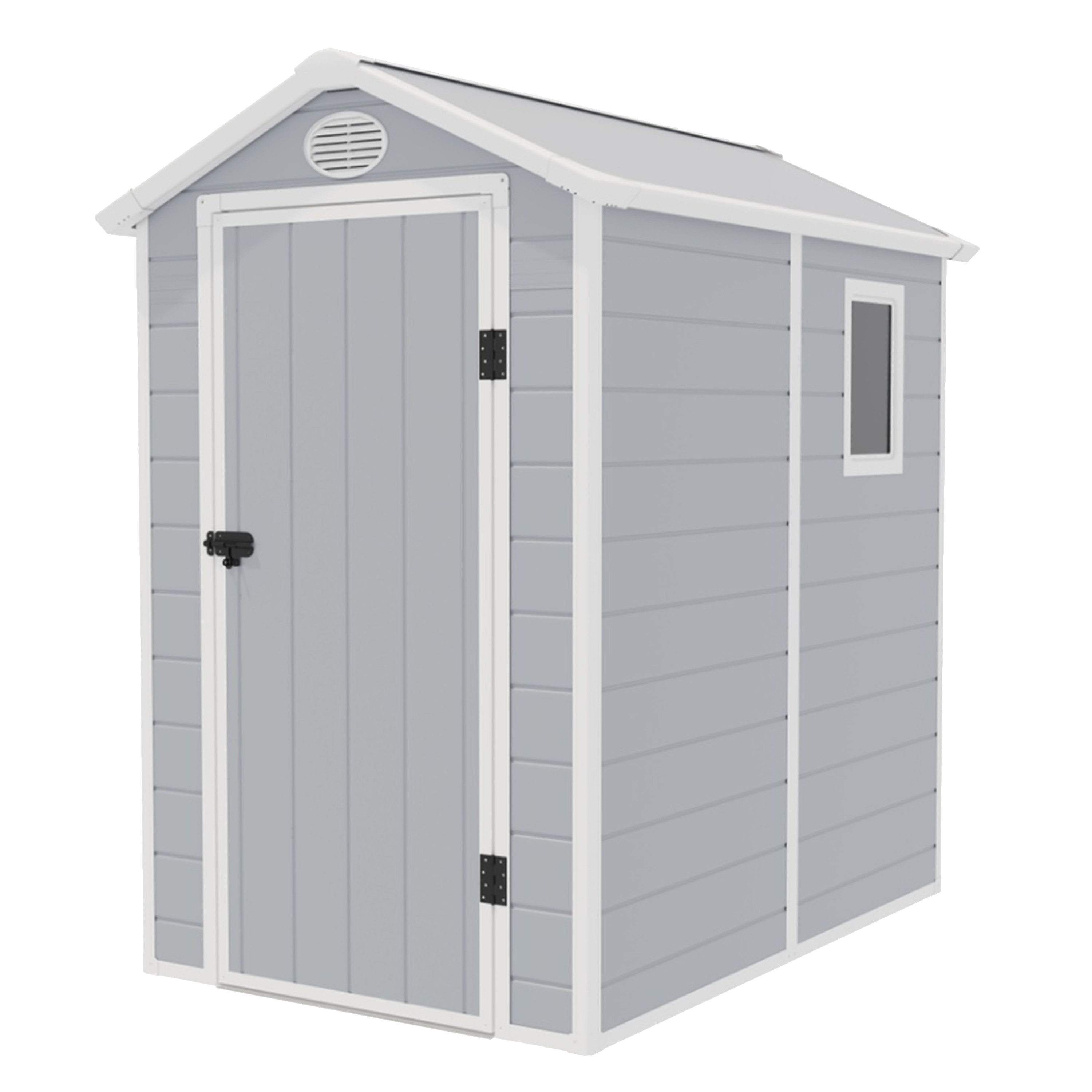 Domek narzędziowy plastikowy 134x192x204cm szary AVE B Corciano