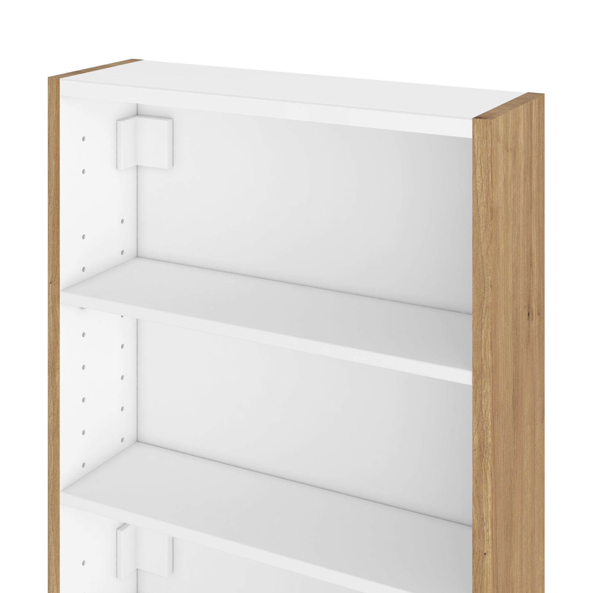 Caisson meuble haut / bas l.45 x H.58 x P.14 cm, marron, Remix - 3