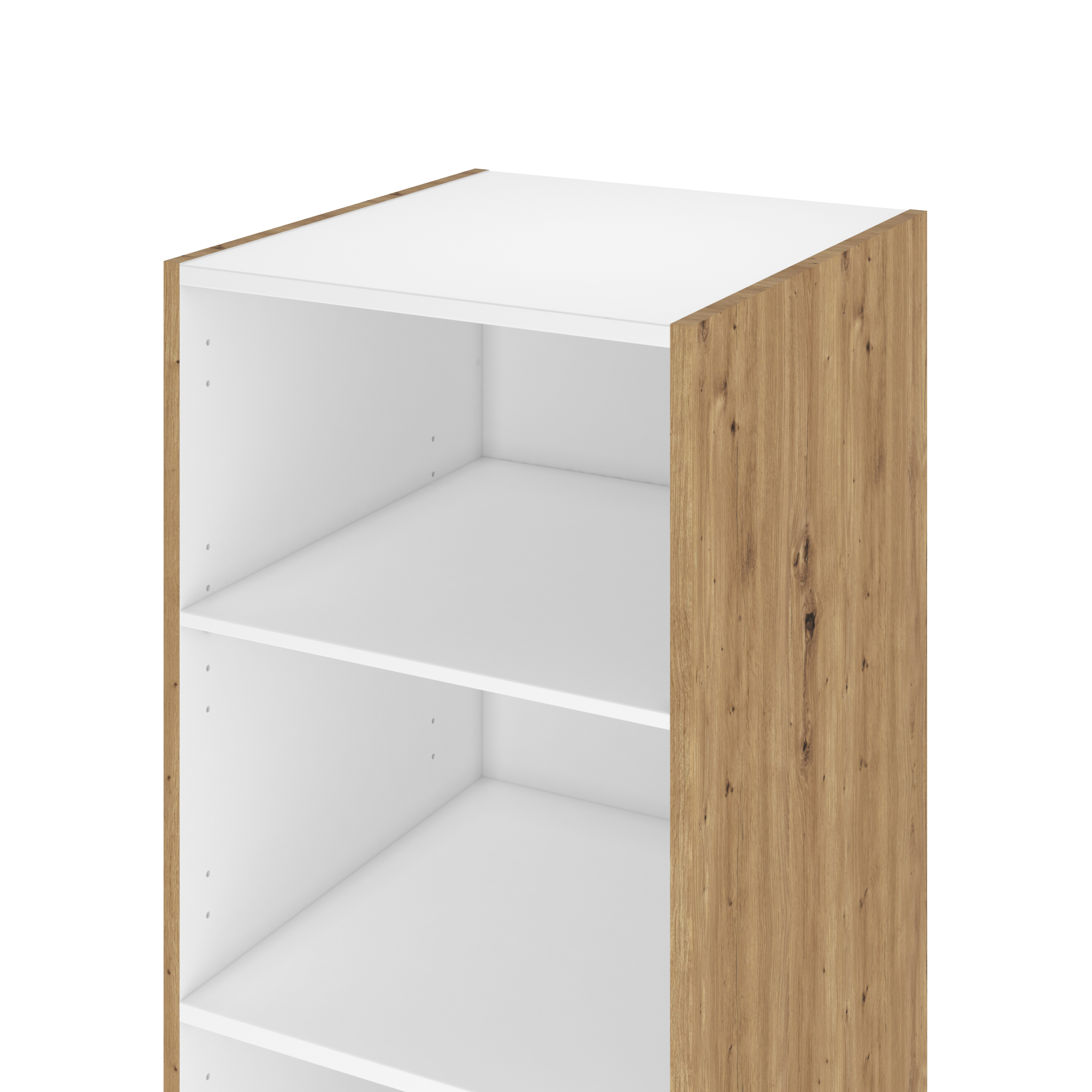 Caisson colonne l.45 x H.173 x P.46 cm, marron, Remix - 3