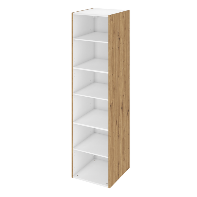 Armoire colonne de salle de bain l.45 x H.173 x P.46cm marron Remix