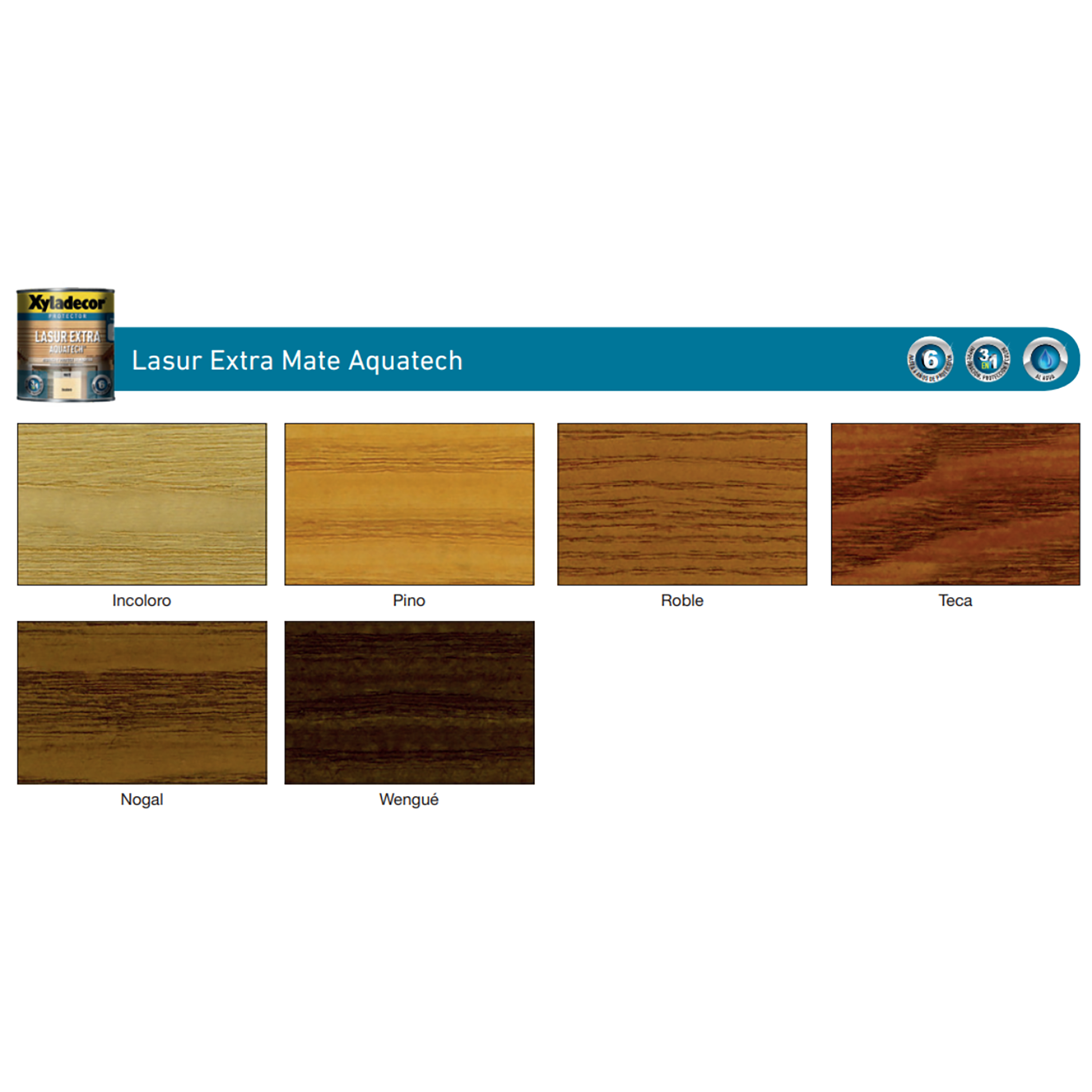 Protector madera exterior color teca para caseta de jardín, ventana, puerta, valla, persiana XYLADECOR mate 2.5L base agua - 6