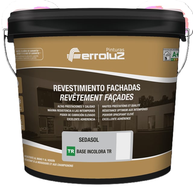BASE PINTURA FACHADAS SATINADO SEDASOL 15L TONOS INTENSOS