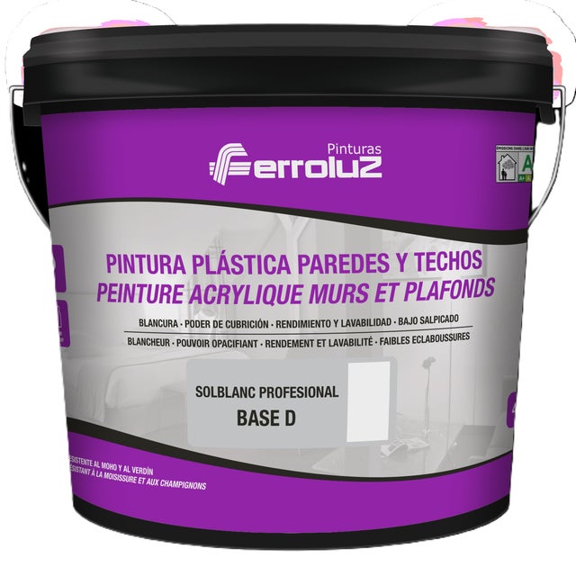 BASE PINTURA PLÁSTICA MATE SOLBLANC 4L TONOS MEDIOS