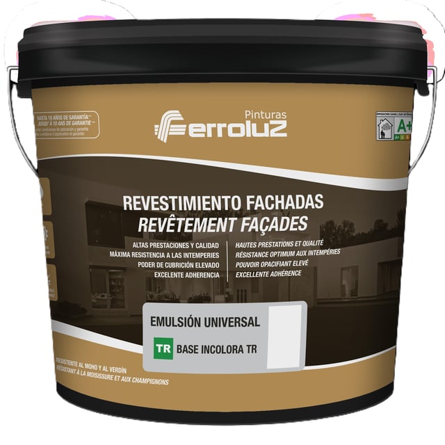 BASE PINTURA FACHADAS MATE UNIVERSAL 15L TONOS INTENSOS