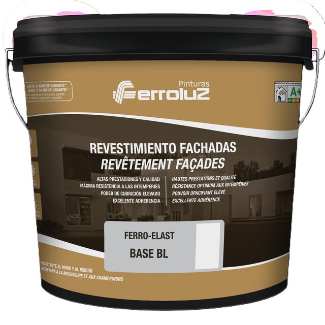 BASE PINTURA FACHADAS MATE FERRO-ELAST 15L BLANCO