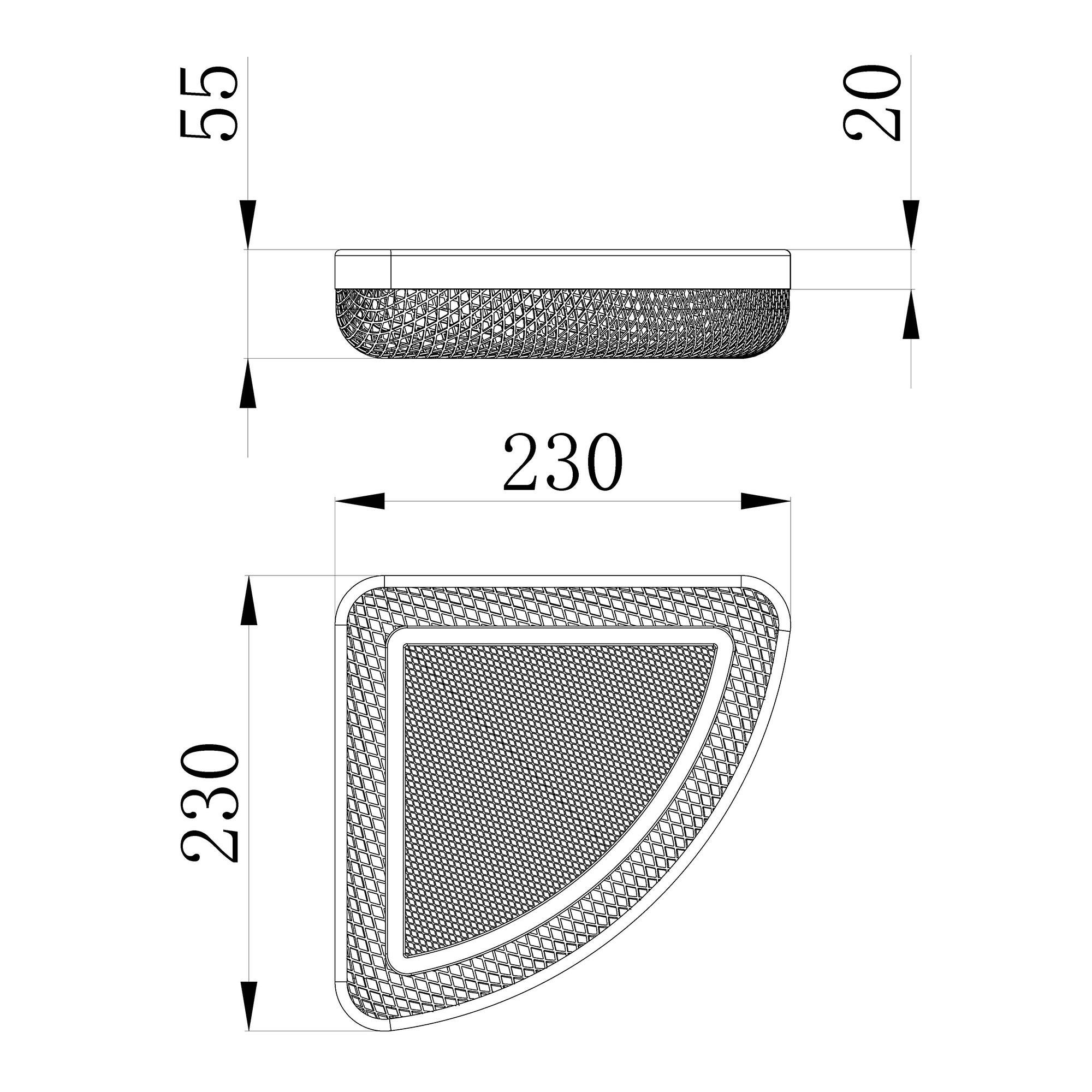 Organizador de ducha Harmony negro 23x5.5x23 cm - 4