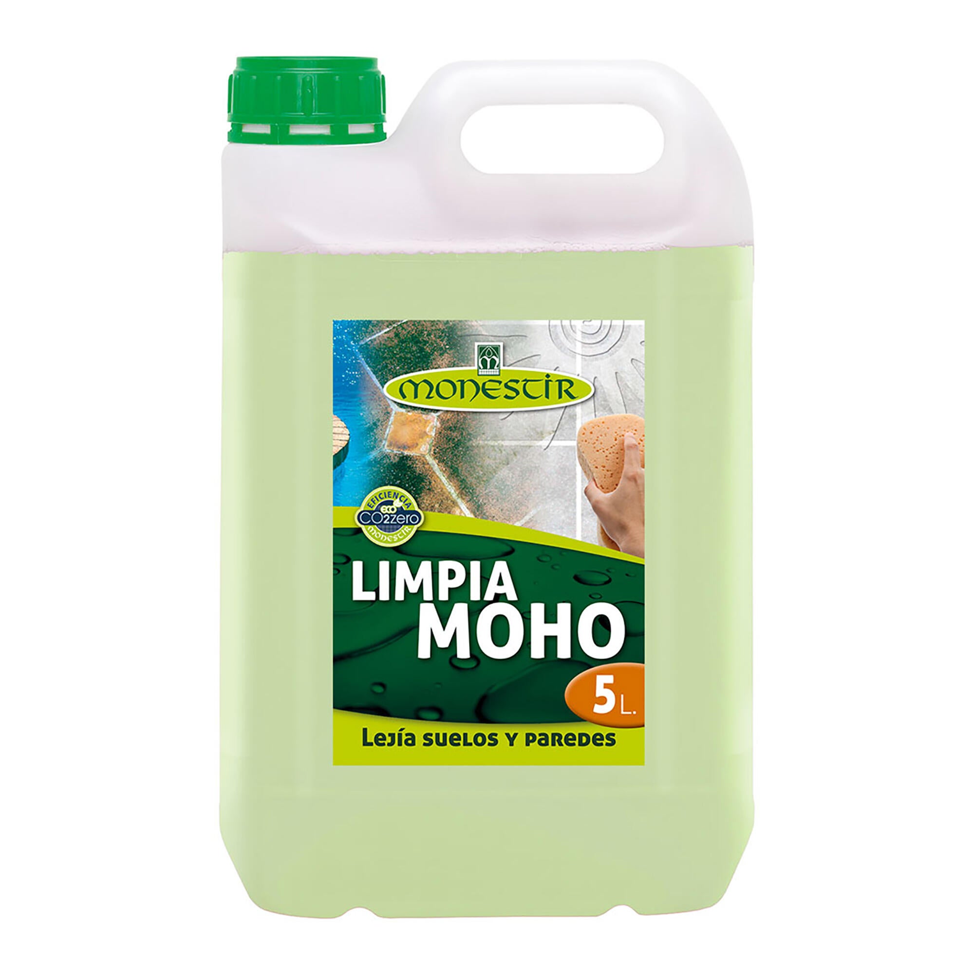 Limpiador de moho para suelos y paredes monestir 5l incoloro
