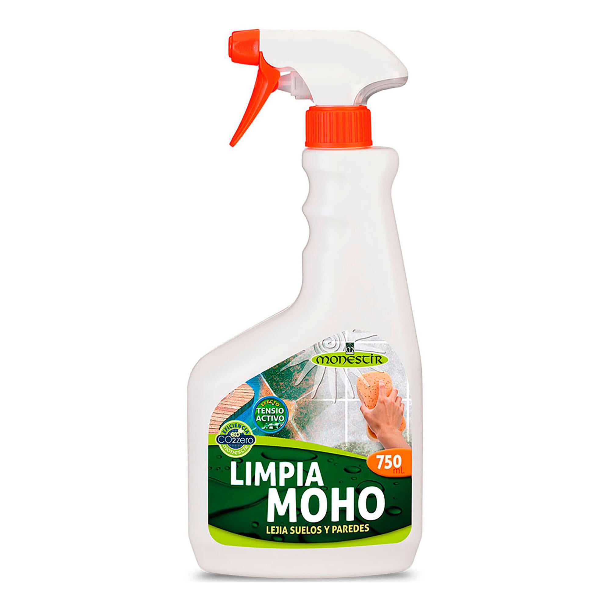 Limpiador de moho para suelos y paredes monestir 1l incoloro