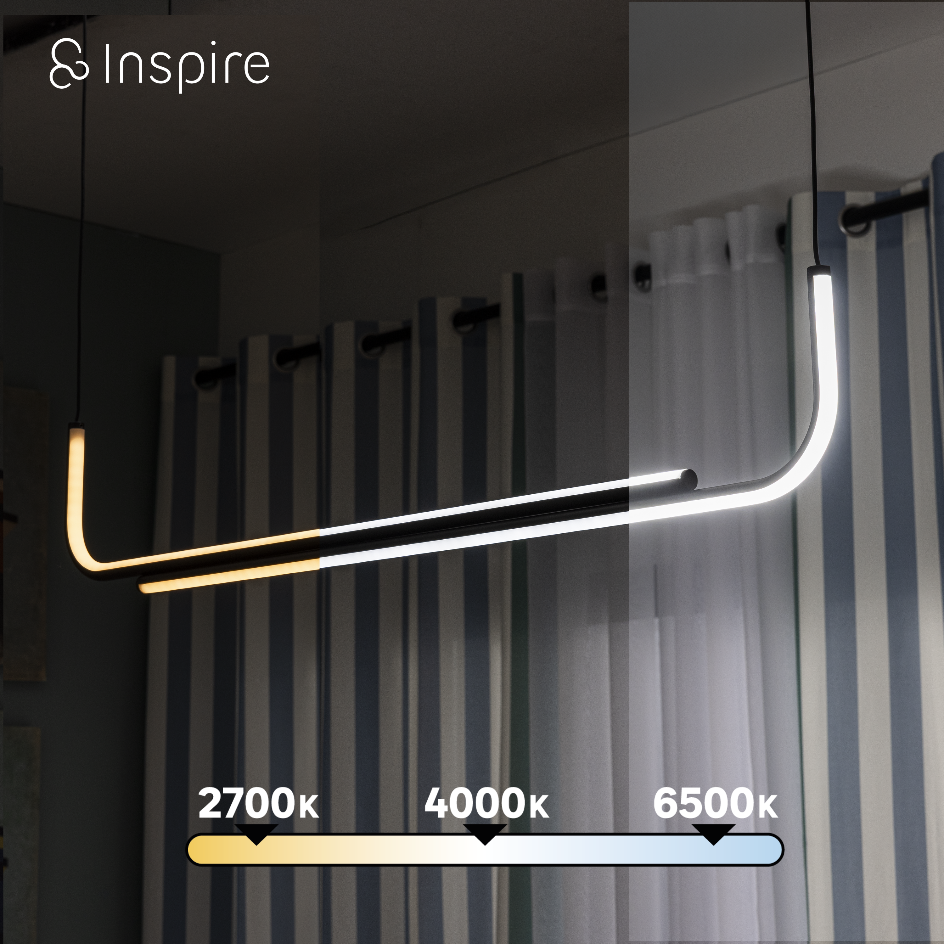 Lampa wisząca ze źródłem światła   N/A K  INSPIRE - 10