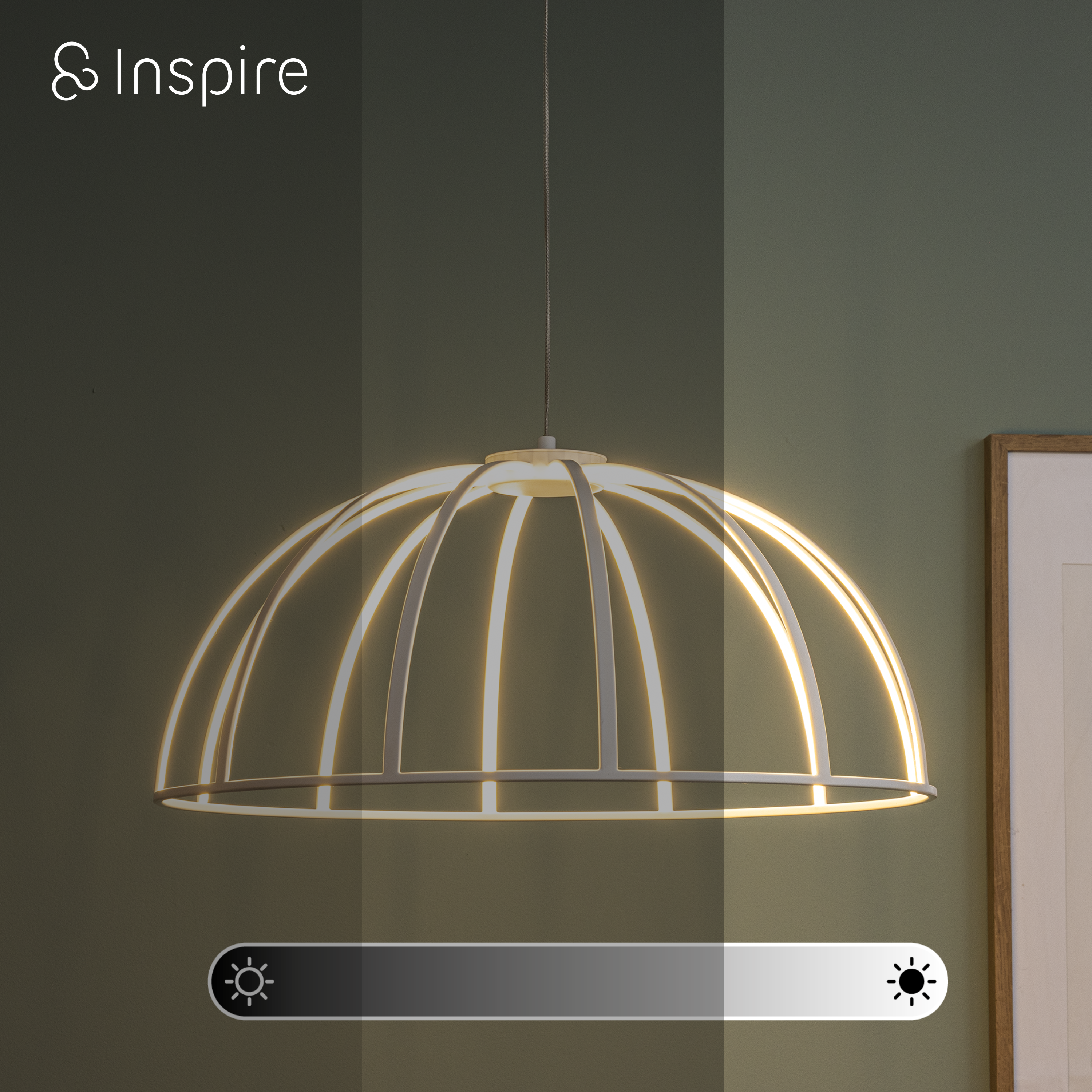 Lampa wisząca Nilda biała LED Inspire - 10
