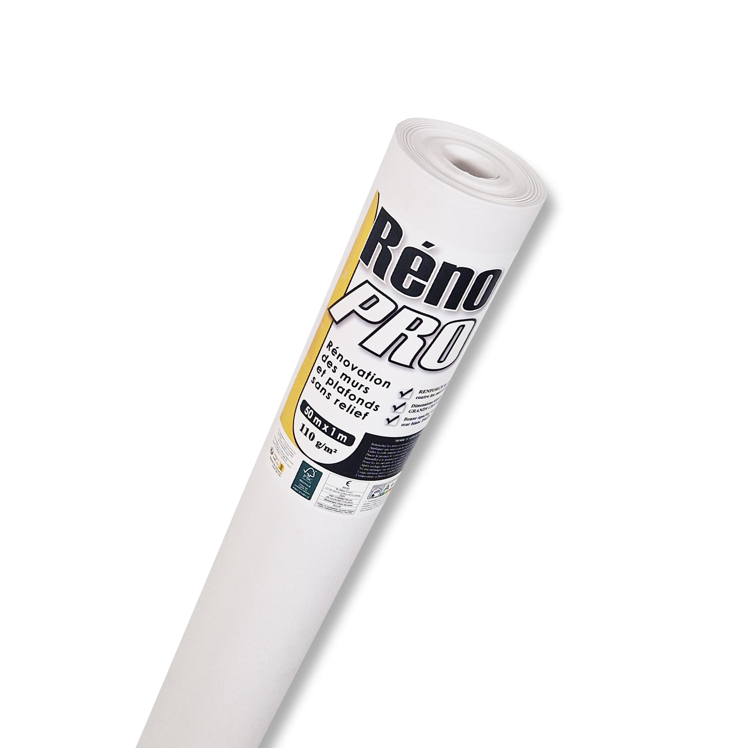 Revêtement de rénovation sur intissé à peindre 110 g/m², l.1 x L.50 m - 2