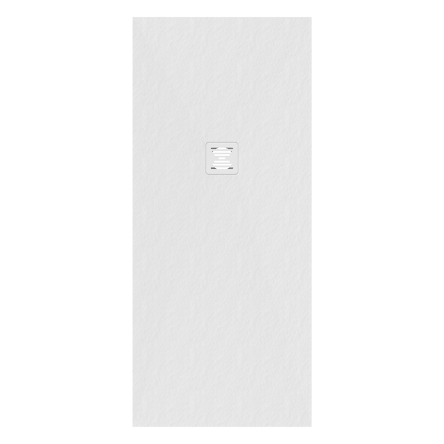 Piatto doccia in carbonato di calcio Horus bianco L 70 x L 160 x H 27 cm opaco effetto marmo