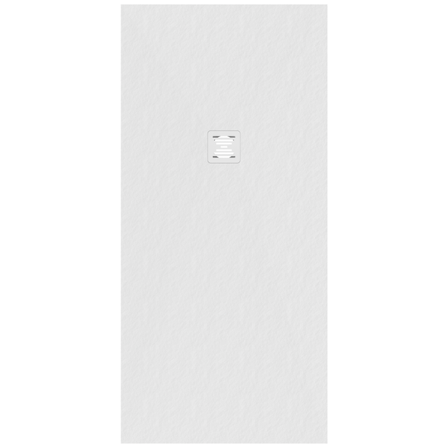Piatto doccia in carbonato di calcio Horus bianco L 80 x L 170 x H 27 cm opaco effetto marmo