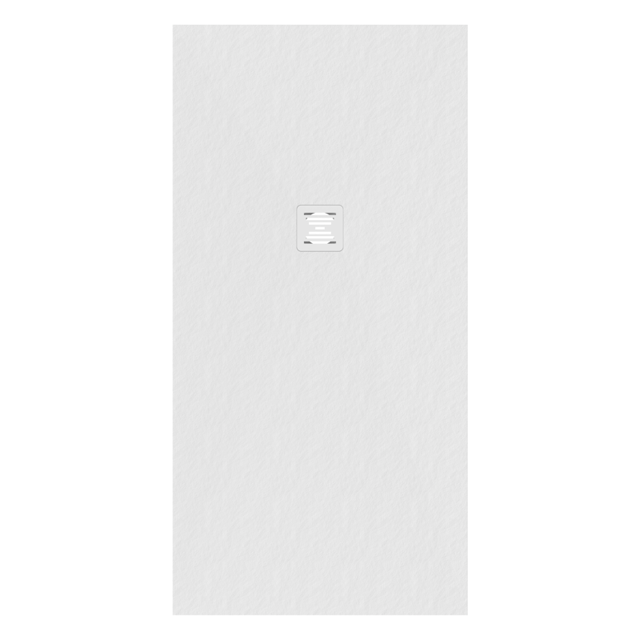 Piatto doccia in carbonato di calcio Horus bianco L 80 x L 160 x H 27 cm opaco effetto marmo