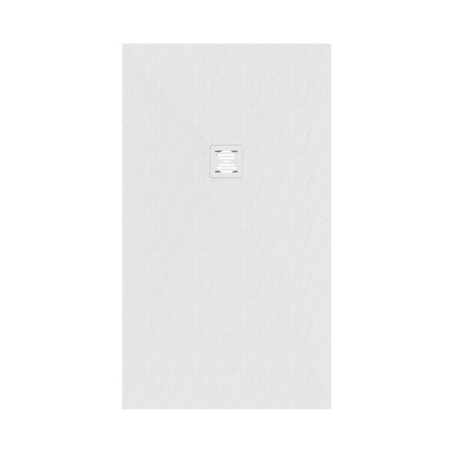 Piatto doccia in carbonato di calcio Horus bianco L 80 x L 140 x H 27 cm opaco effetto marmo