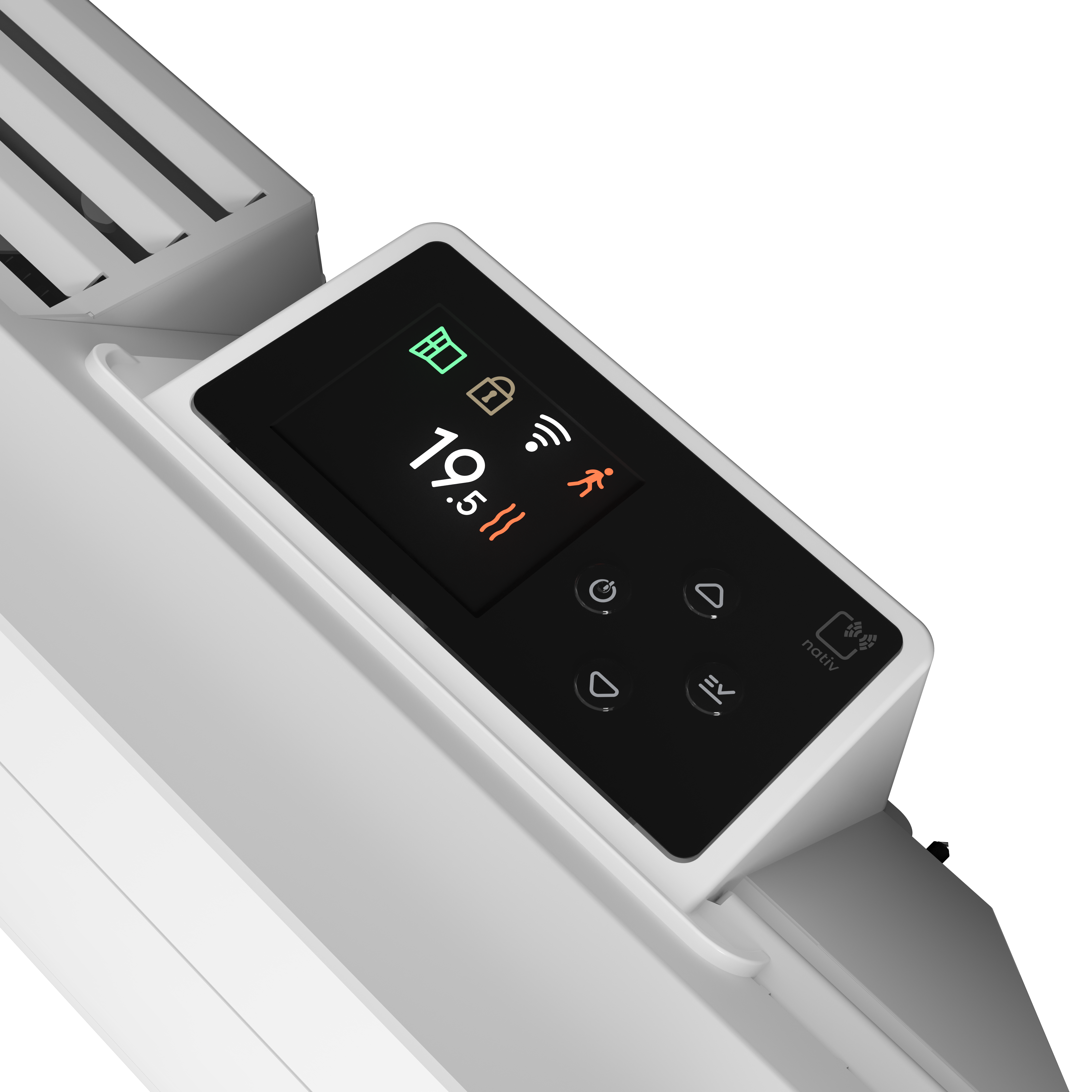 Radiateur électrique connecté à inertie sèche 1000W Walter 2 plinthe NOIROT - 3