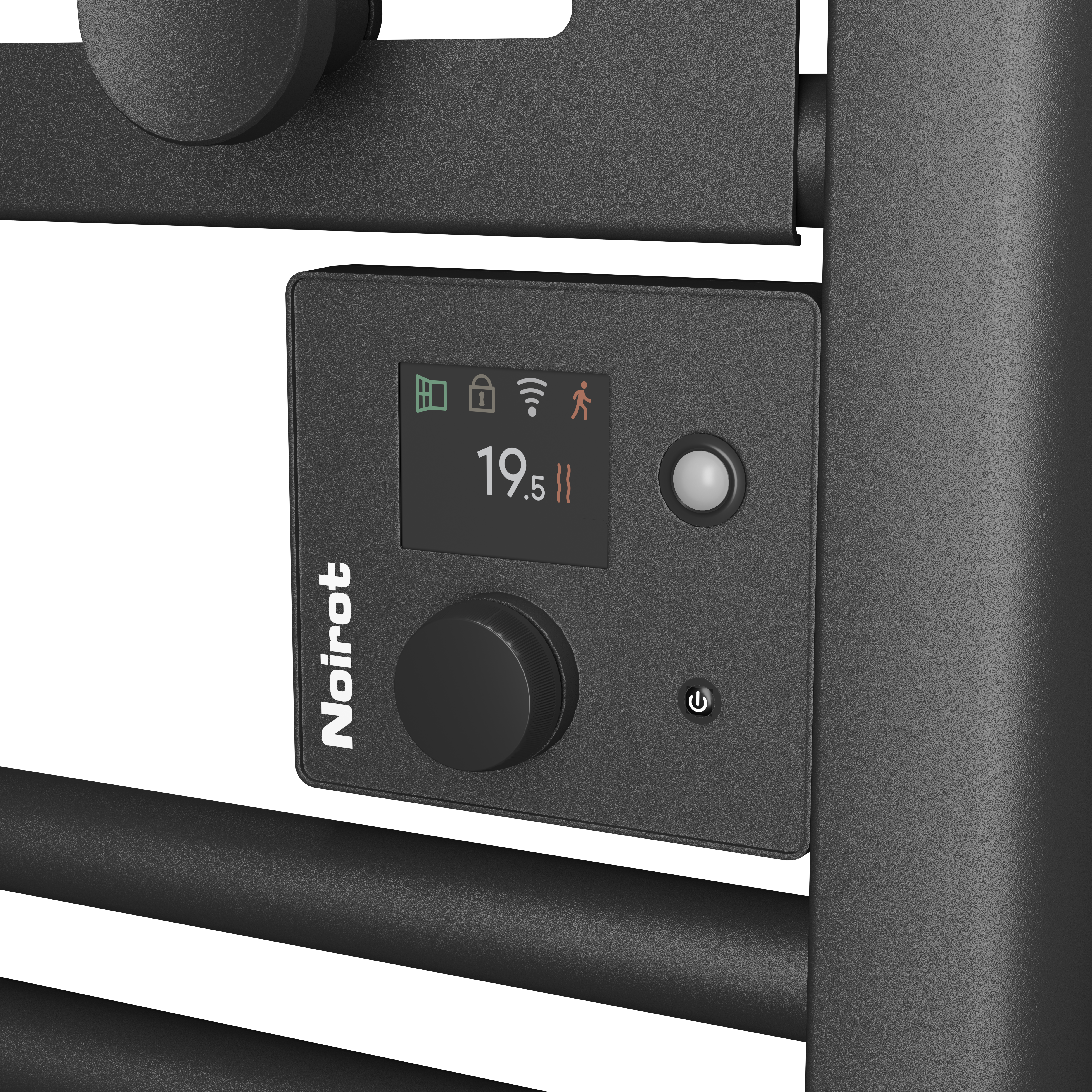 Sèche-serviettes électrique à inertie fluide Actibain connect 500W NOIROT noir - 3