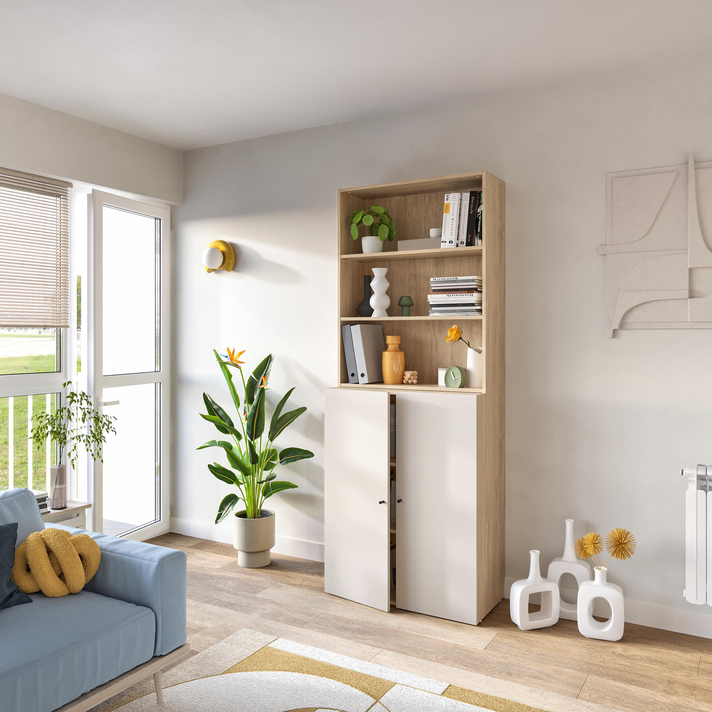 Lot de 2 boutons de meuble INSPIRE pour meubles Evo'M Ivo Noir plastique - 4