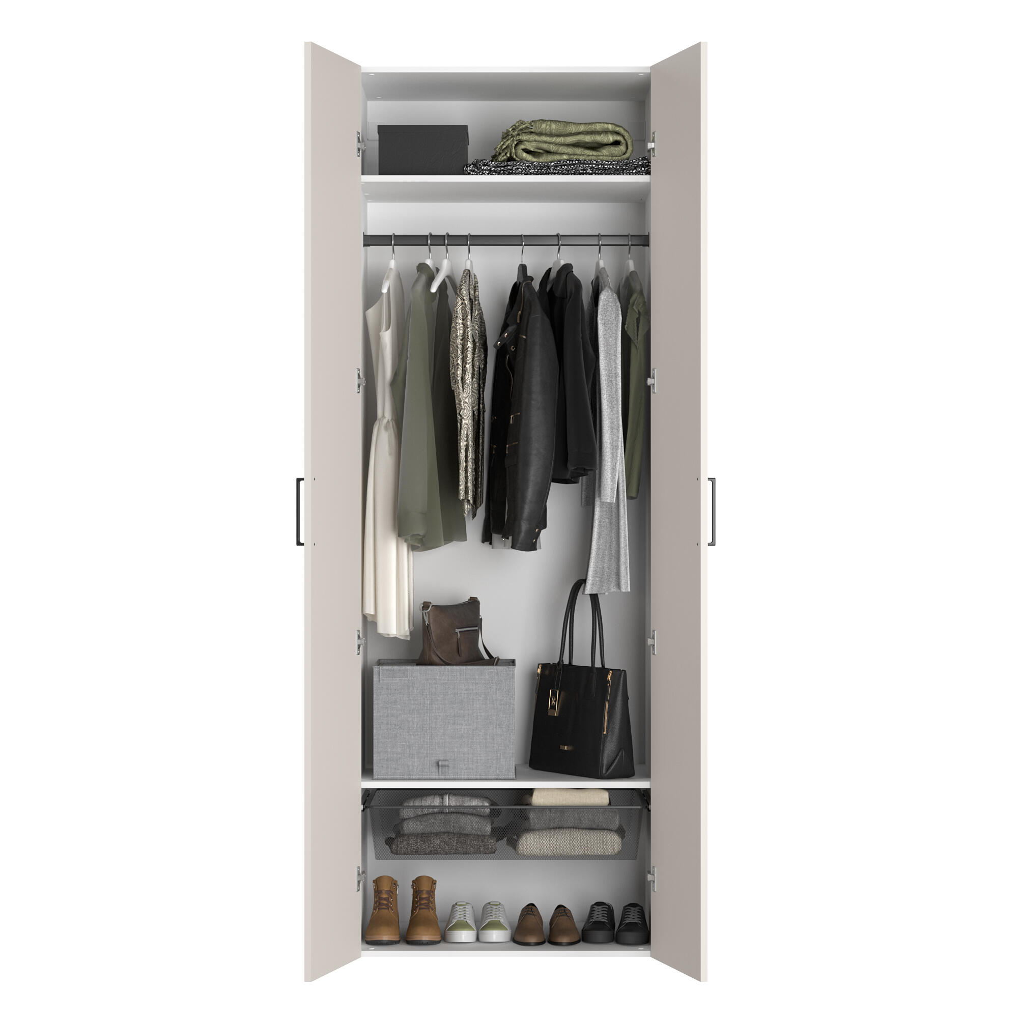 Lot de 2 étagères SPACEO Evo'M blanc pour caisson L.80 x P.54 cm - 6