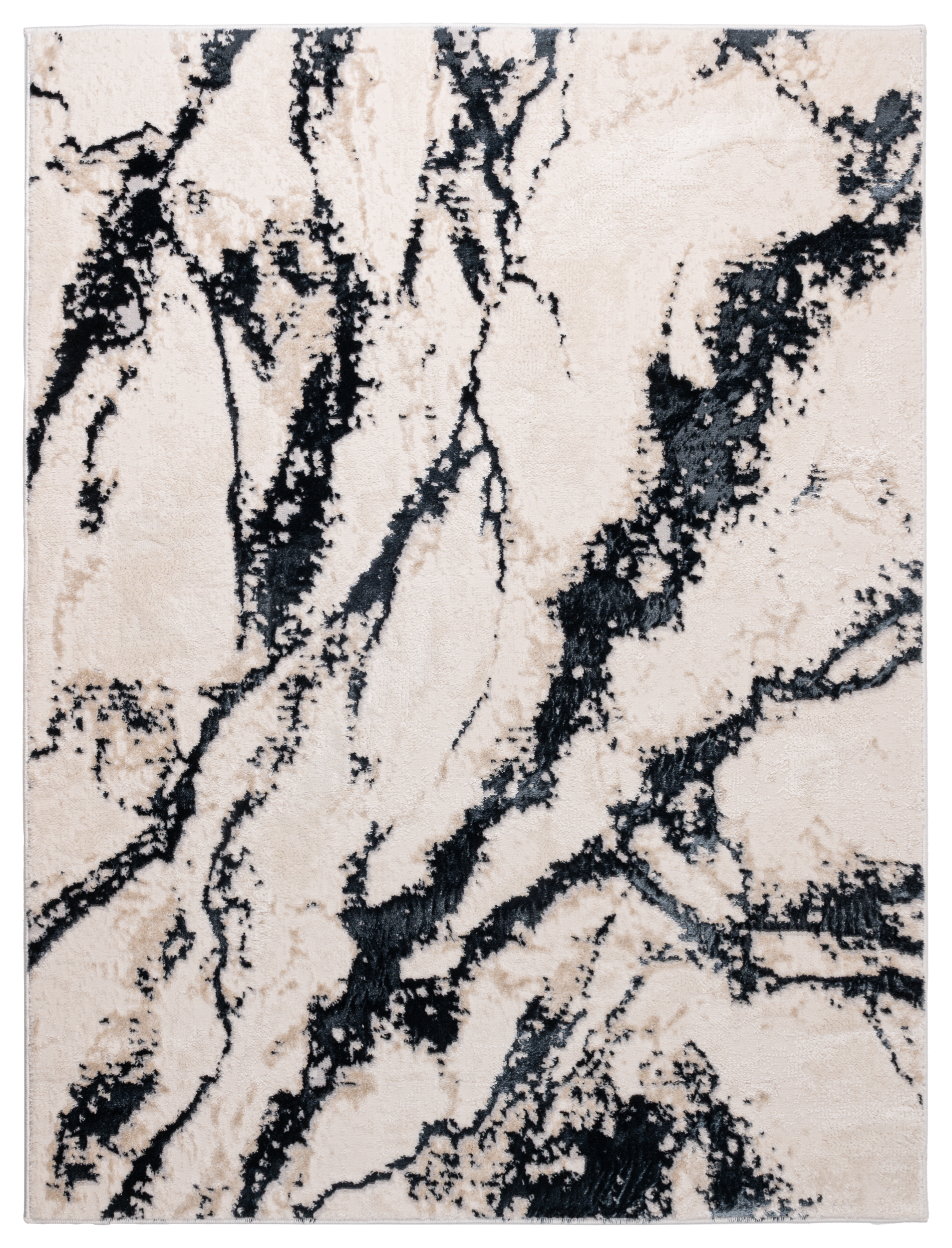 Dywan Stone Marmur czarny 160 x 220 cm