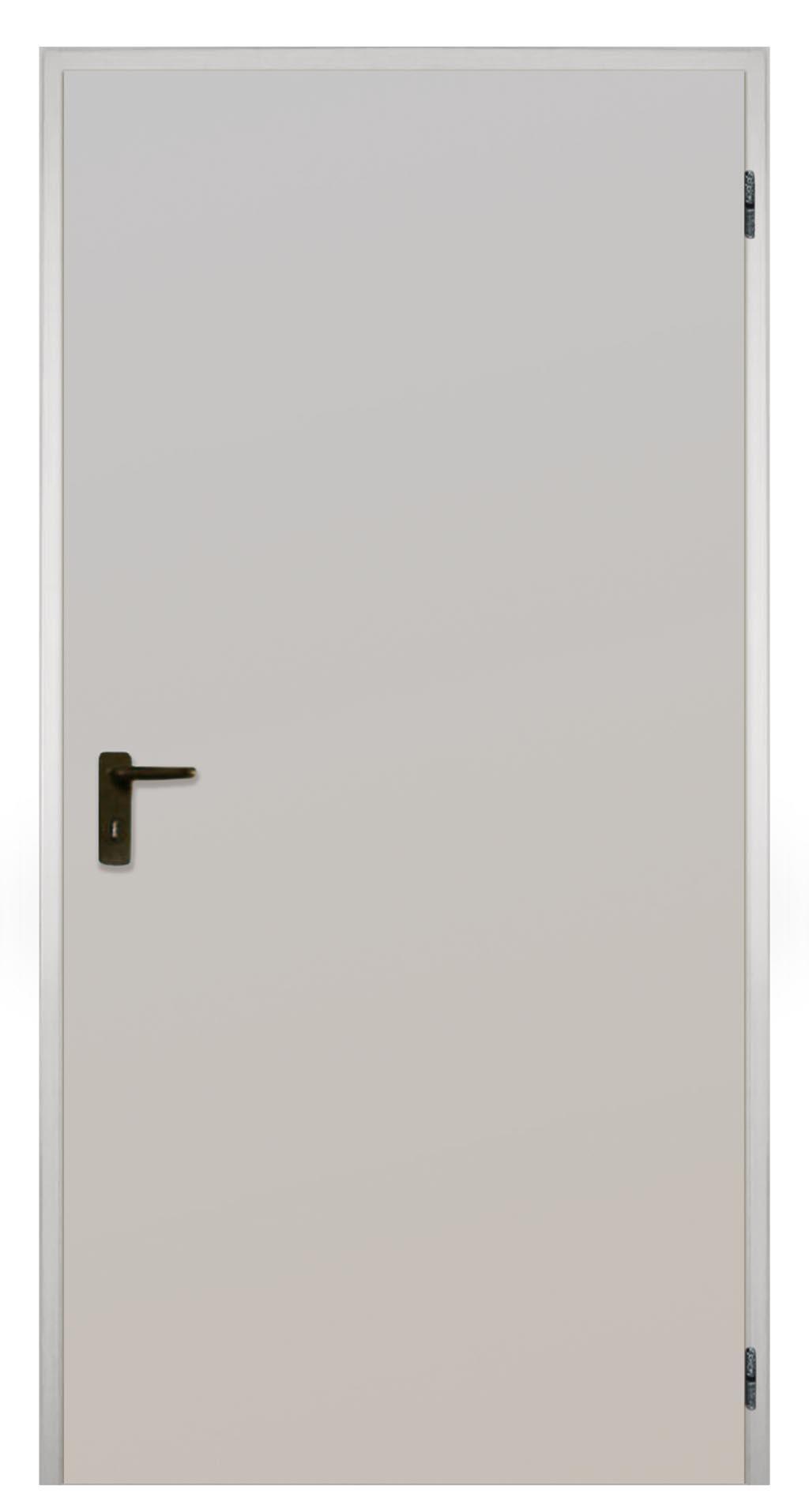 Porta per cantina a battente in acciaio, L 80 x H 205 cm, avorio, apertura reversibile TAM - 3