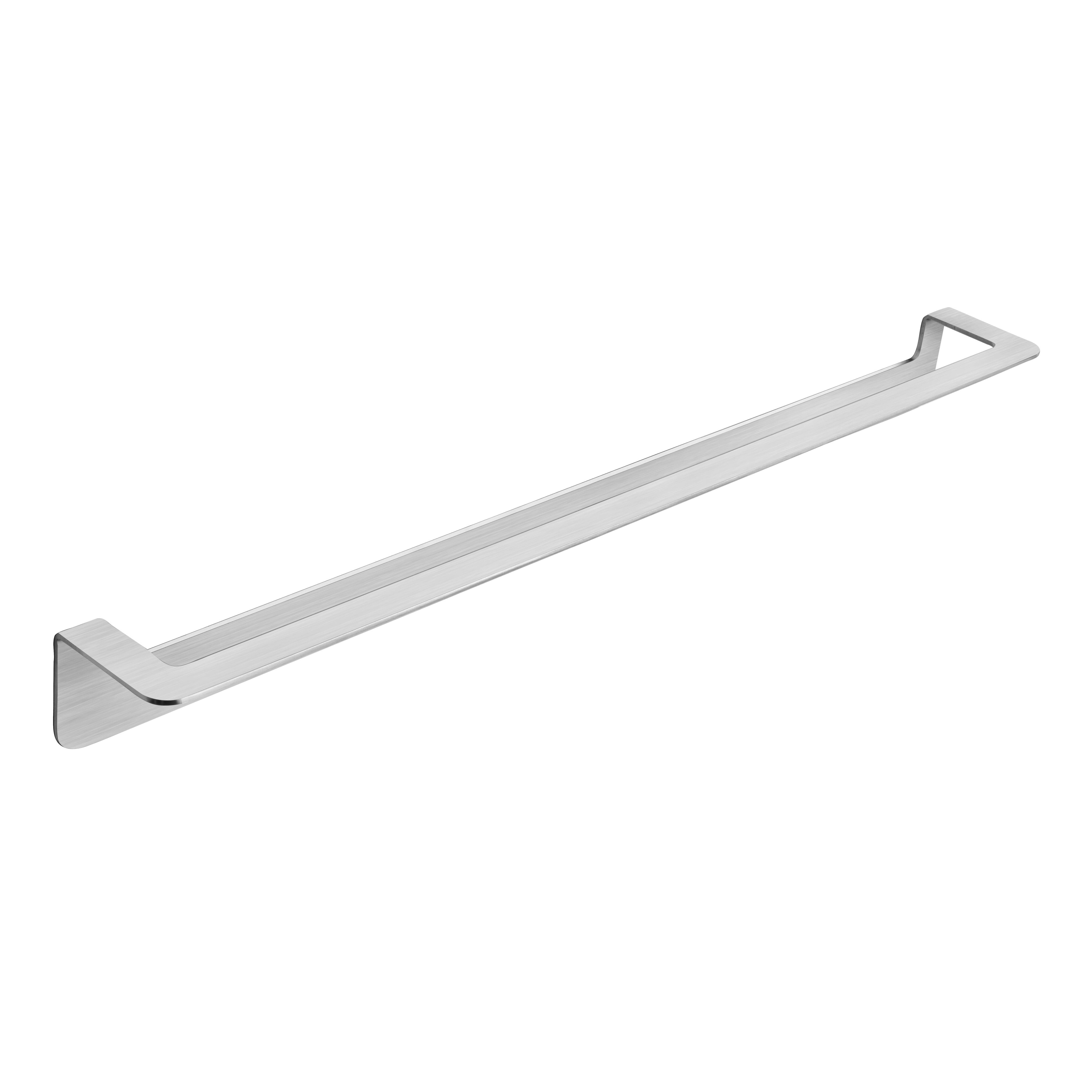 Toallero skyline acero cepillado 60x5.5 cm adhesivo