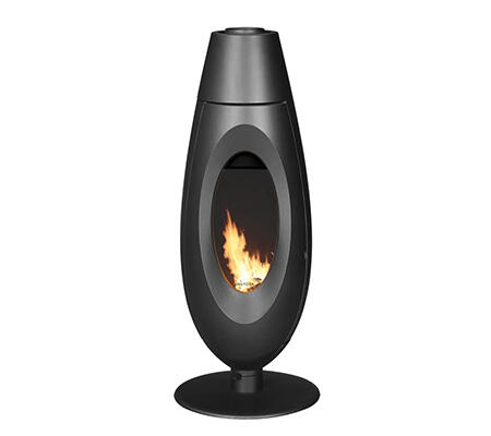 Poêle à bois INVICTA Ovatio anthracite, 5 kW - 3