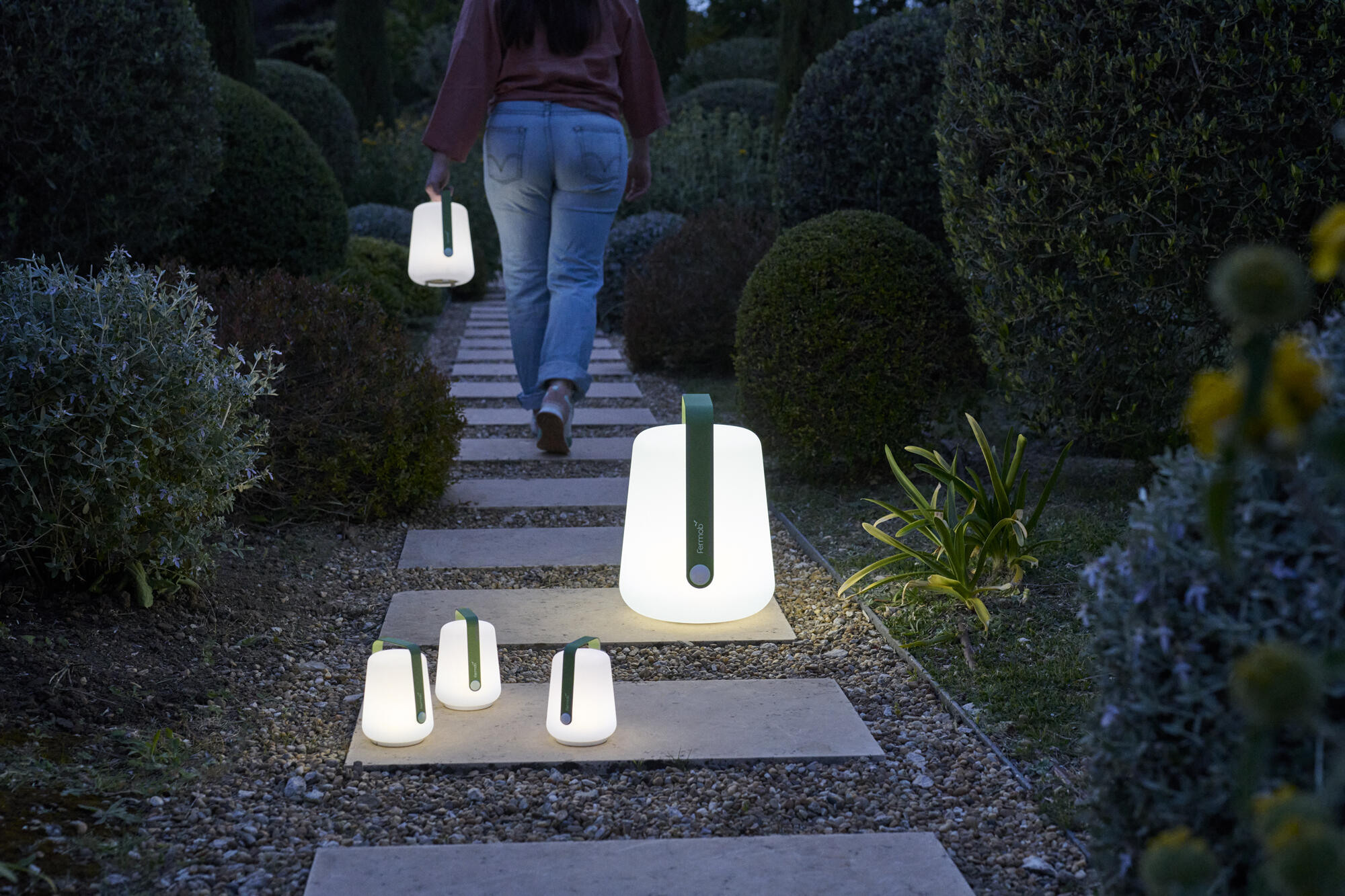 LED Balad , aluminium, vert, H.25 cm, - 2