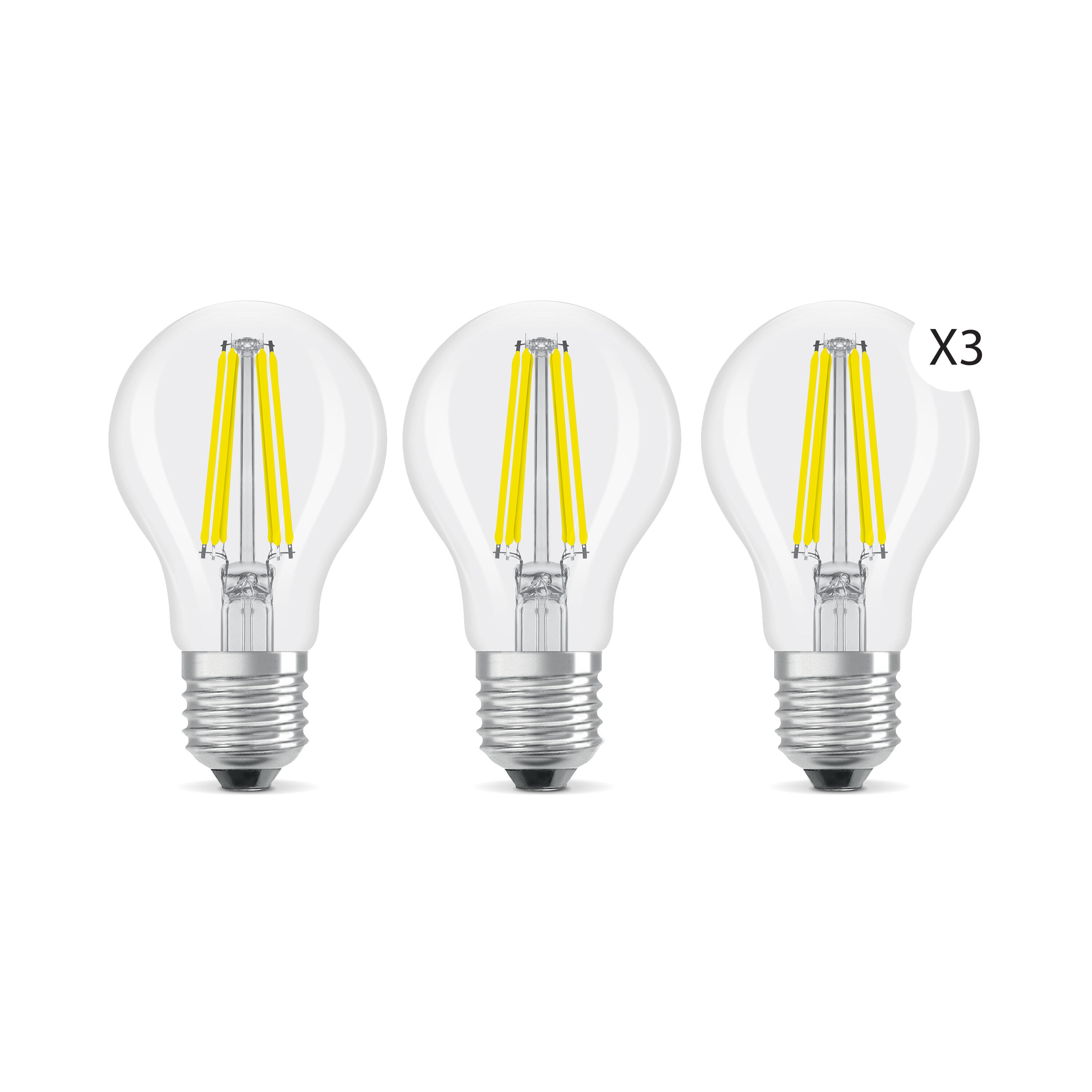 Żarówka LED 3 szt. E27 7.2 W 1521 lm Neutralna biel Lexman - 3