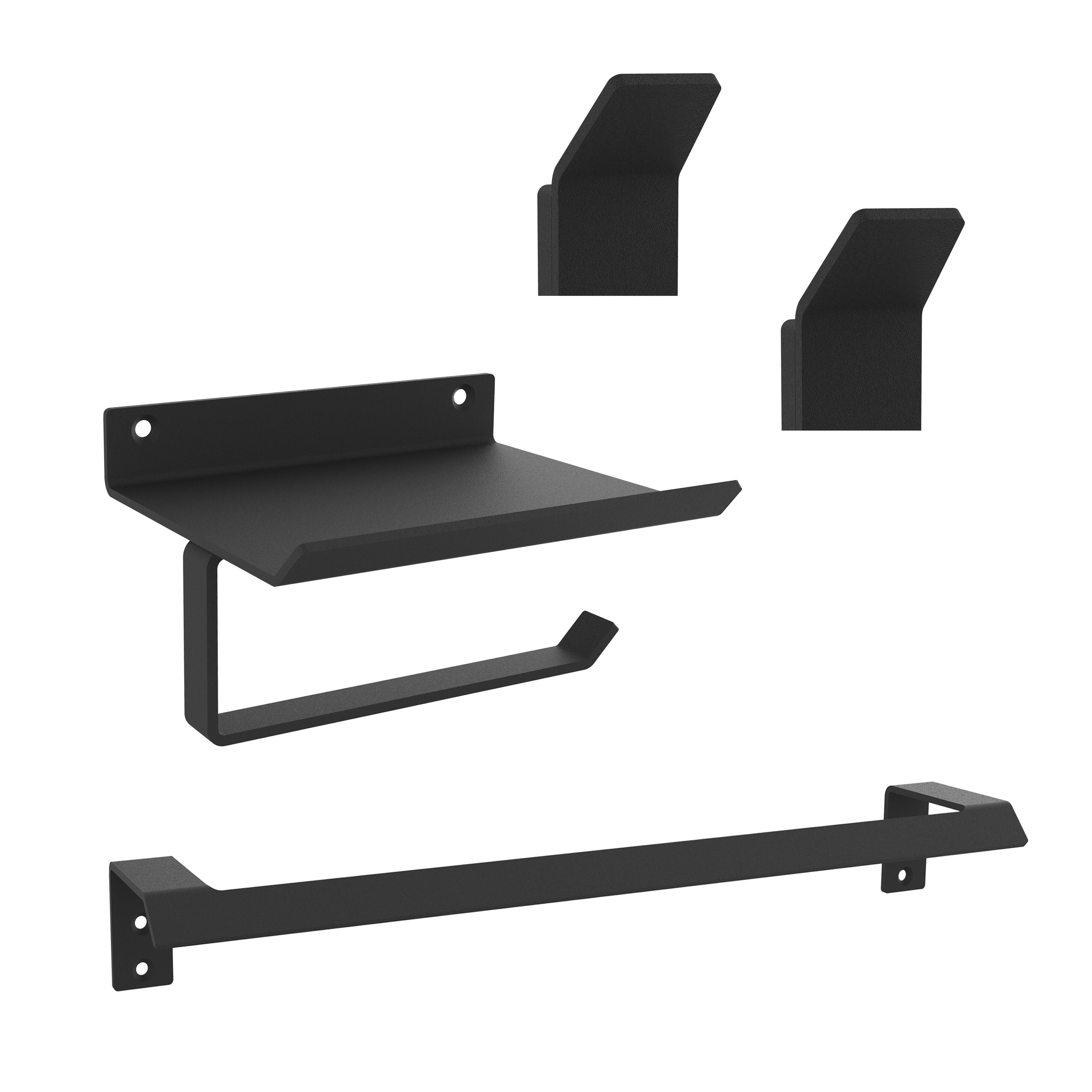 Conjunto de accesorios de baño 4 piezas studio cromo