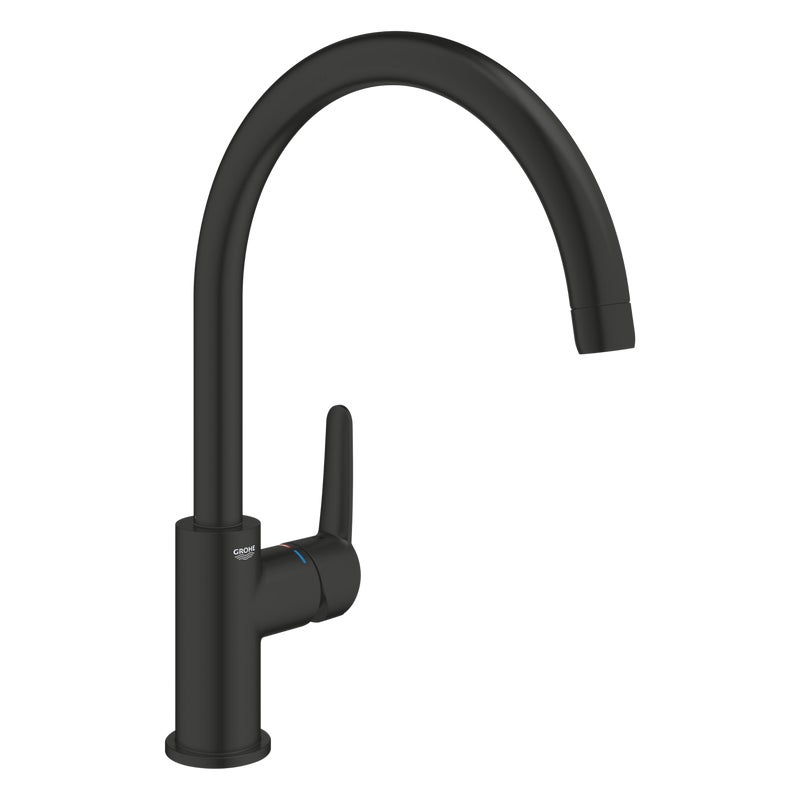 Bateria kuchenna Clova czarna wylewka K Grohe