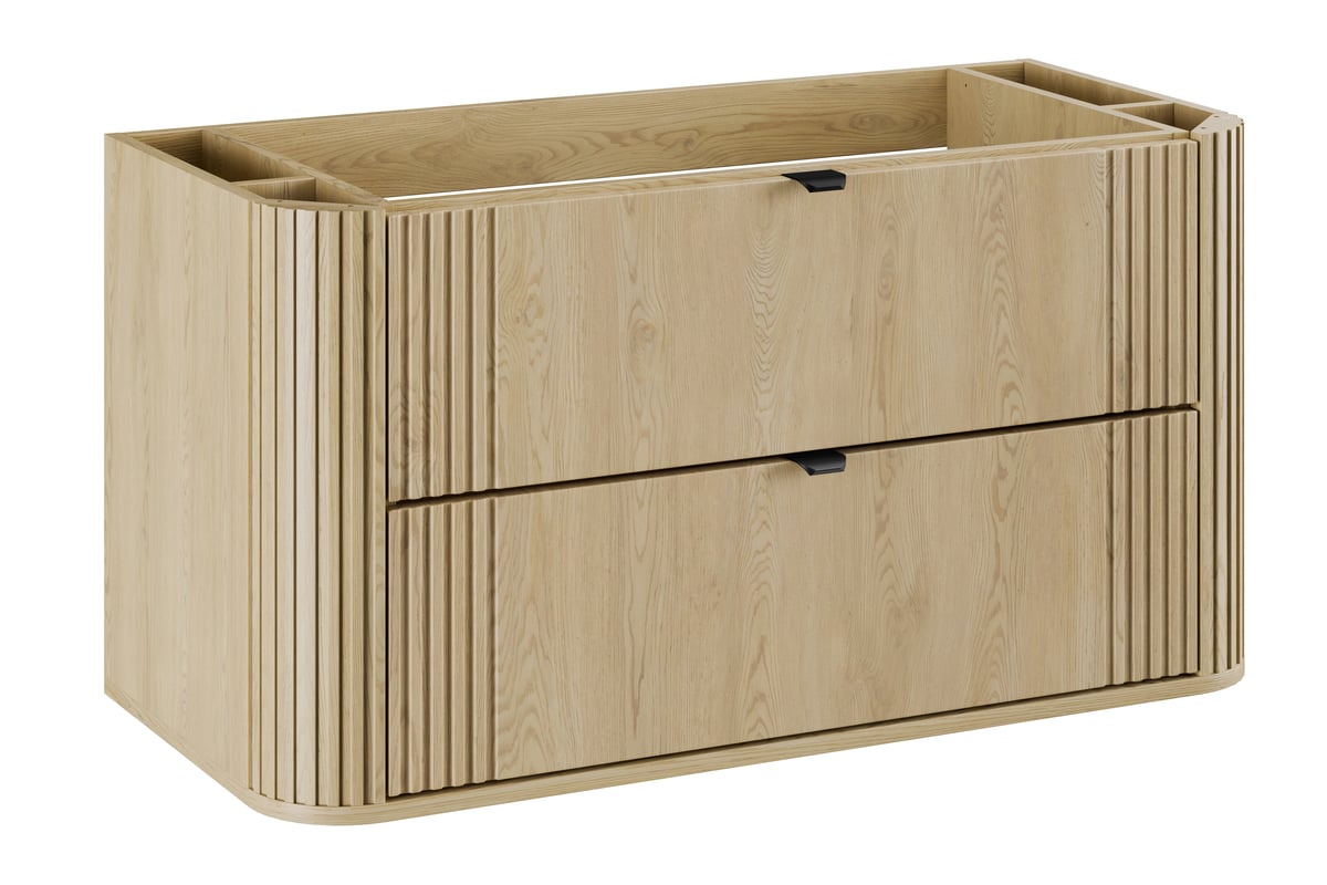 Szafka pod umywalkę wisząca Ovalia 100x45.8x52 cm Dąb Cremona Comad