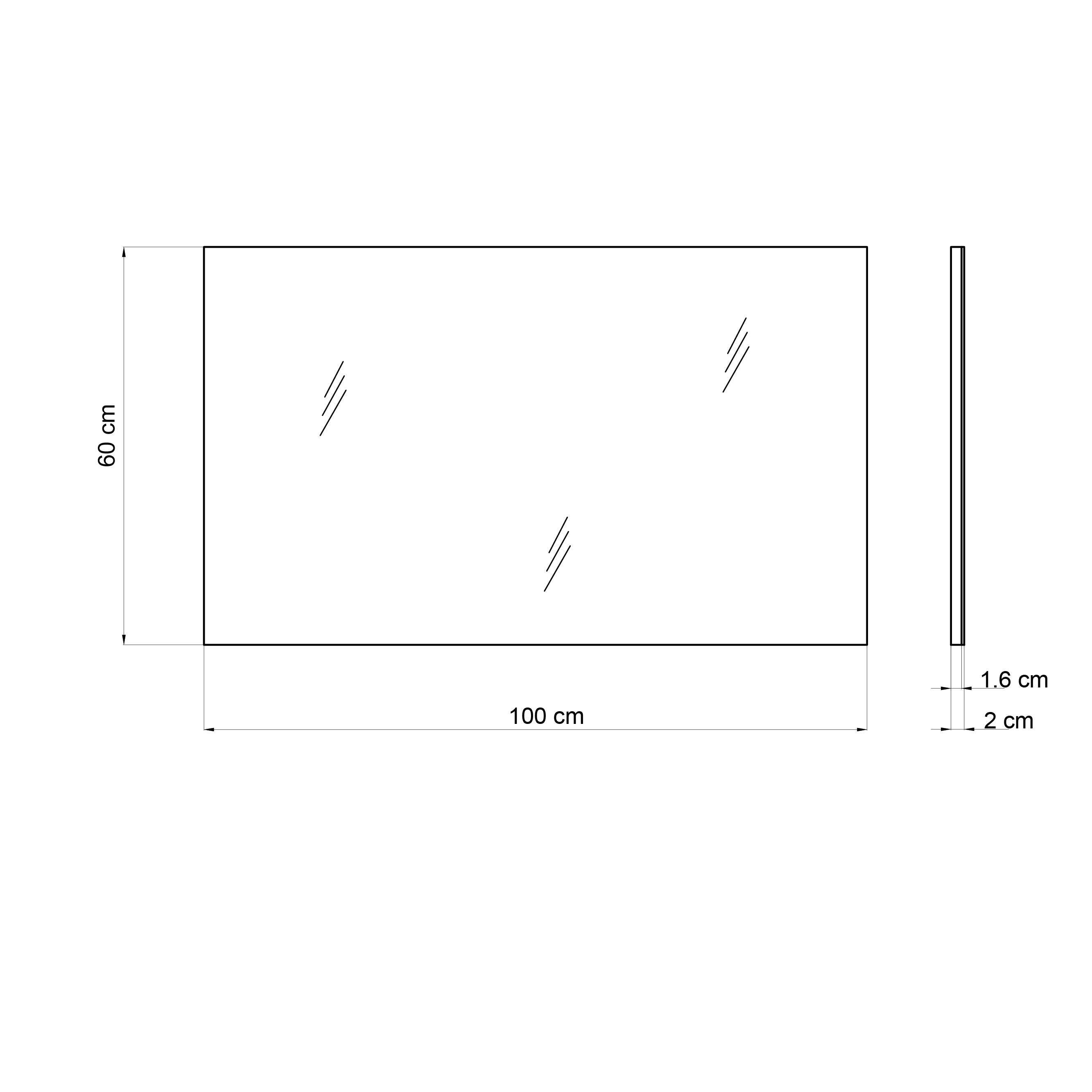 Mobile bagno sospeso con lavabo e illuminazione L 100 x H 51 x P 46 cm bianco in mdf 2 cassetti per vasca centrale Eva - 8
