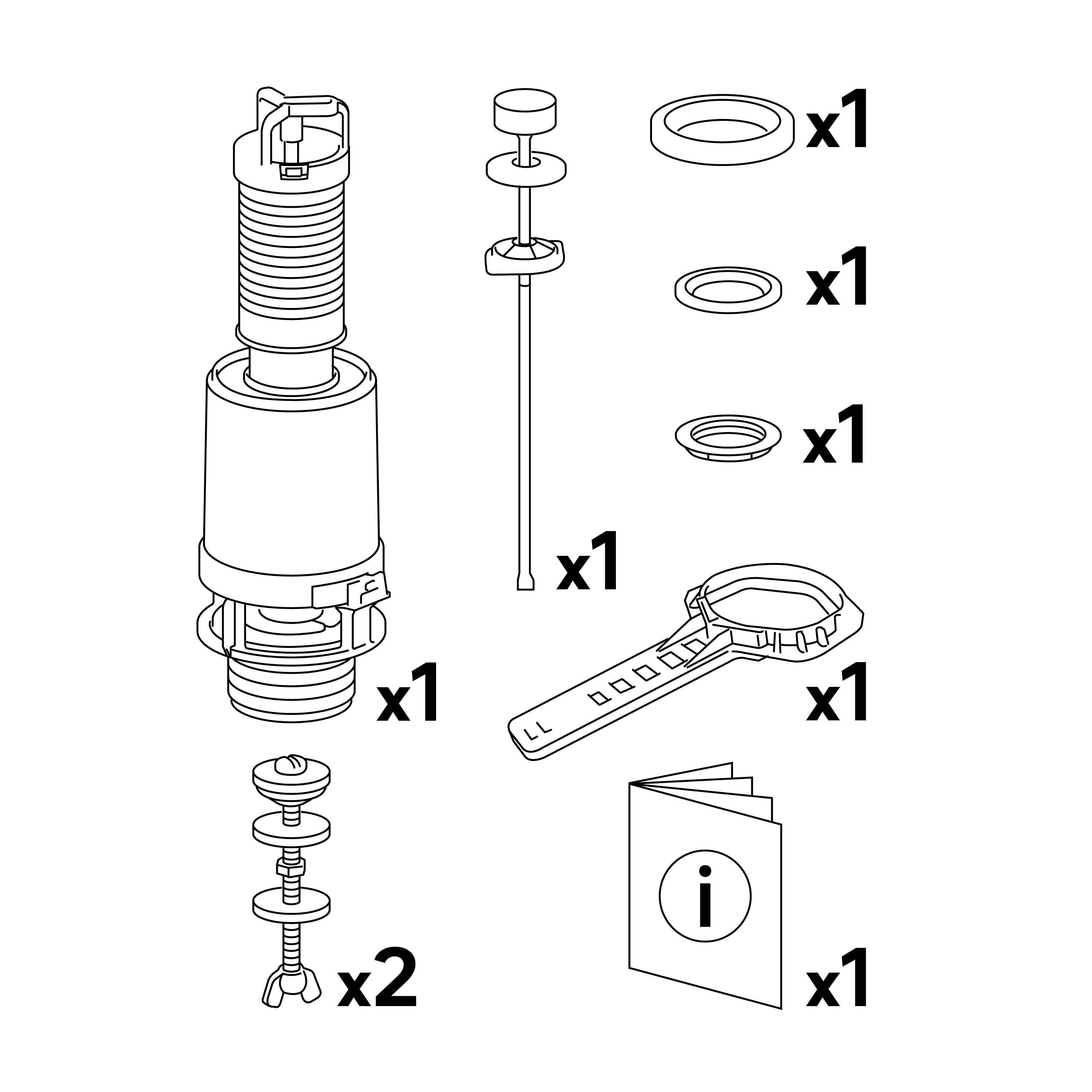 Zawór spustowy do WC z ciągadłem 10015531 - 7
