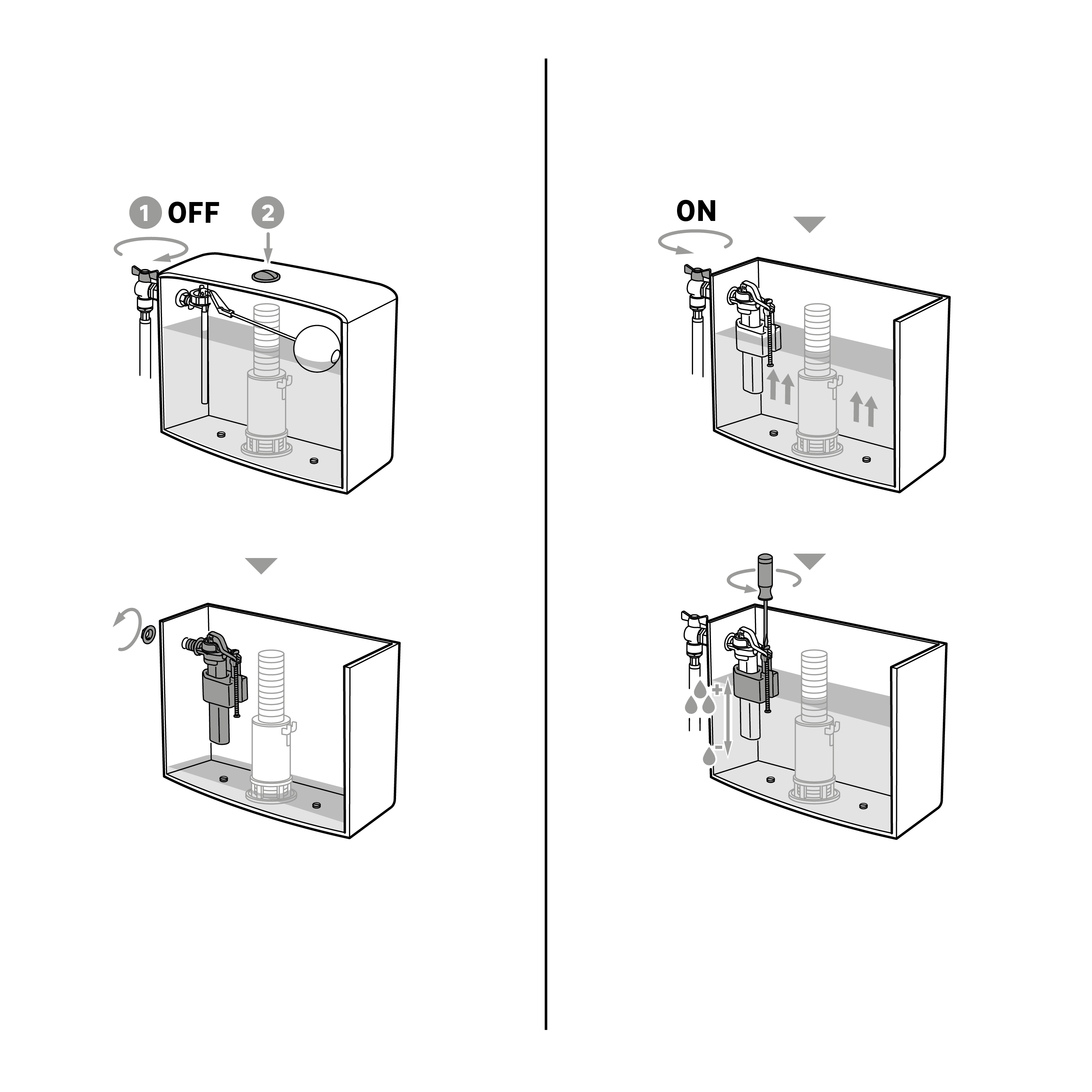 Robinet flotteur 3/8, - 4