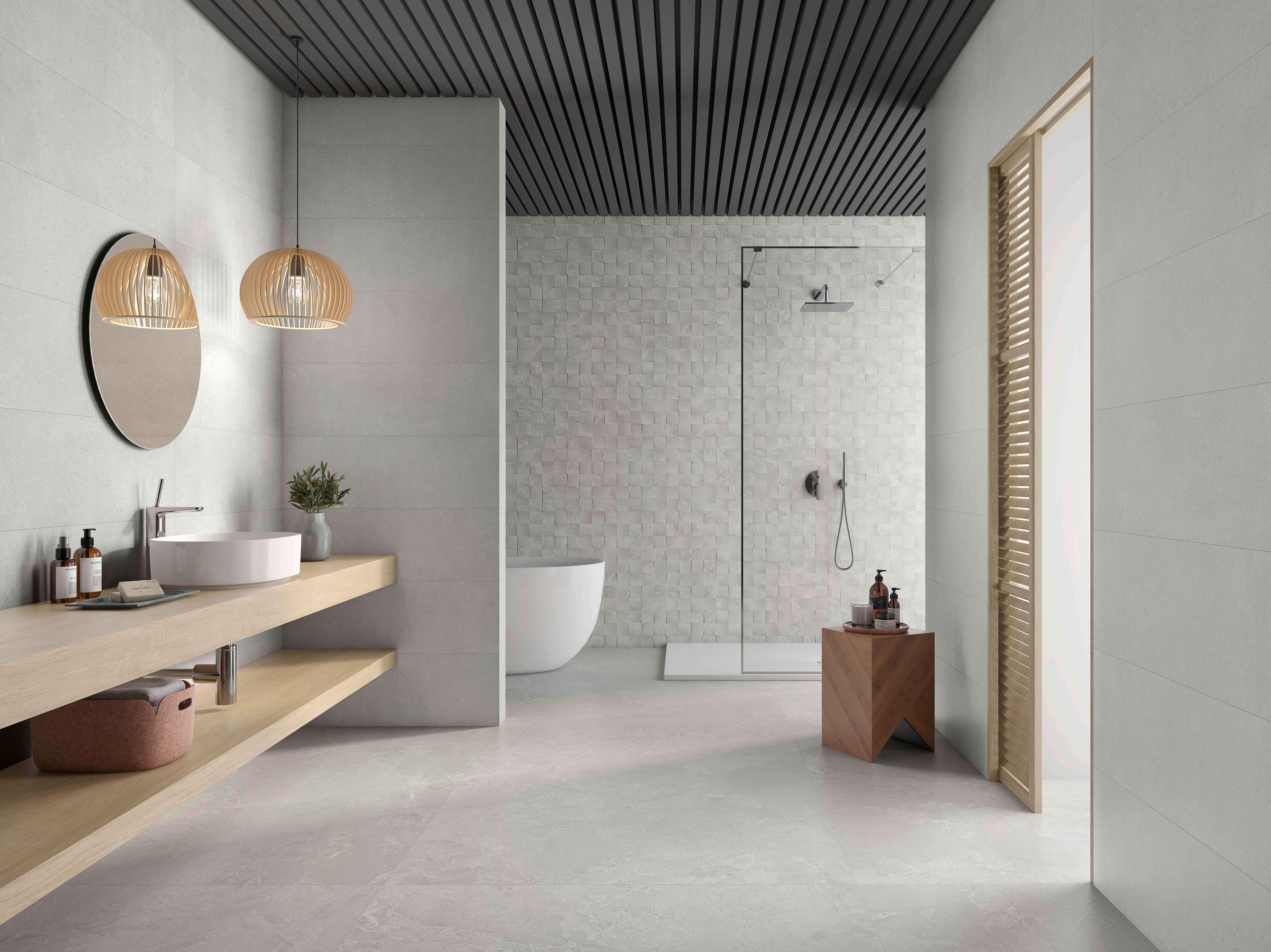 Suelo porcelánico Avalon Rock efecto piedra gris 120x60 cm C2 ROCA TILES - 2