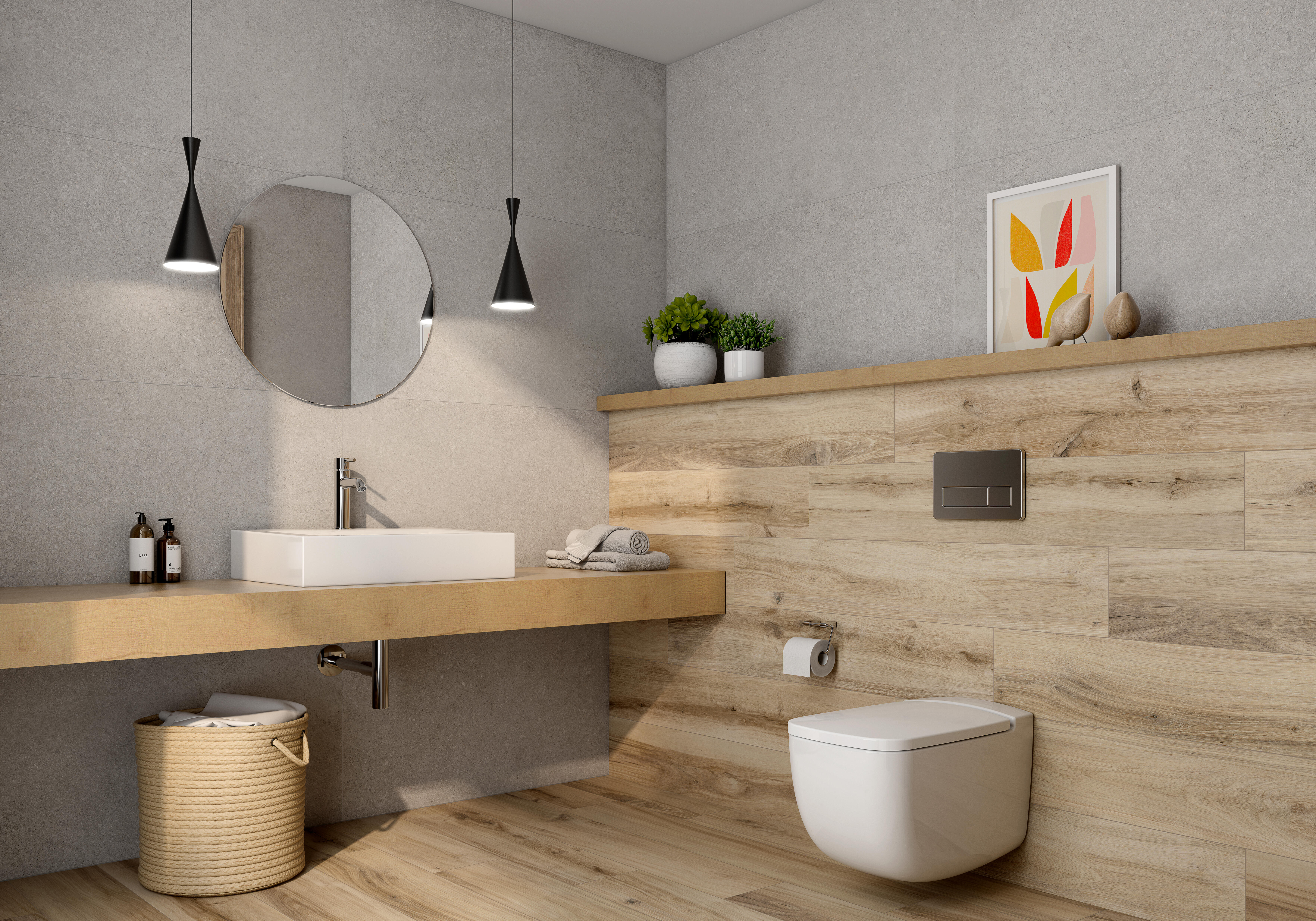 Suelo porcelánico yafra efecto piedra gris 60x120 cm c1 roca tiles