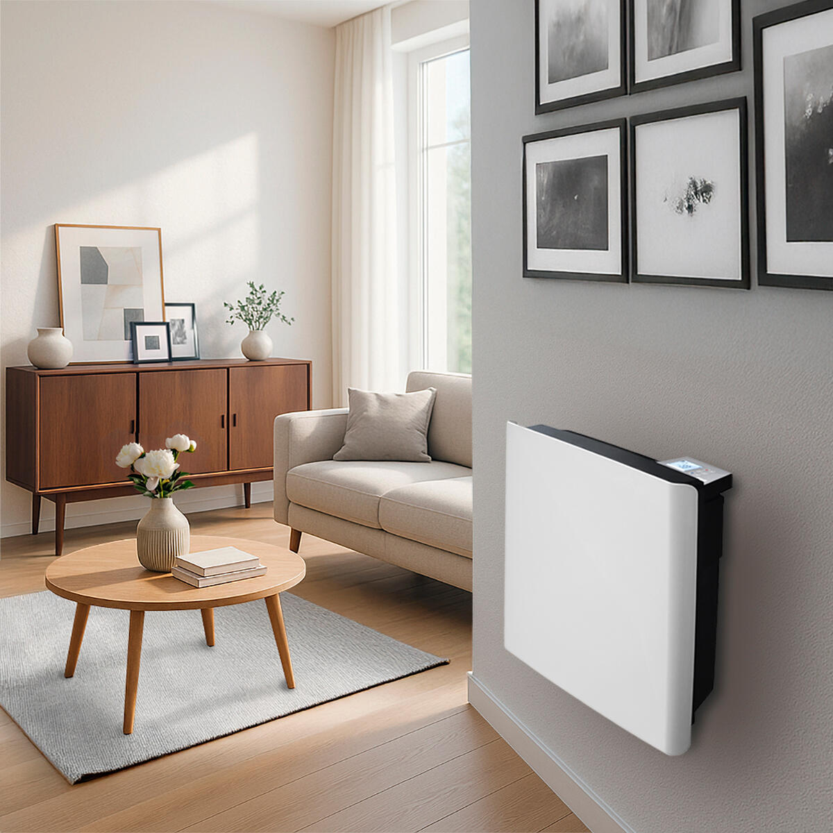 Radiateur électrique à inertie sèche Solea 1000 W HJM - 6