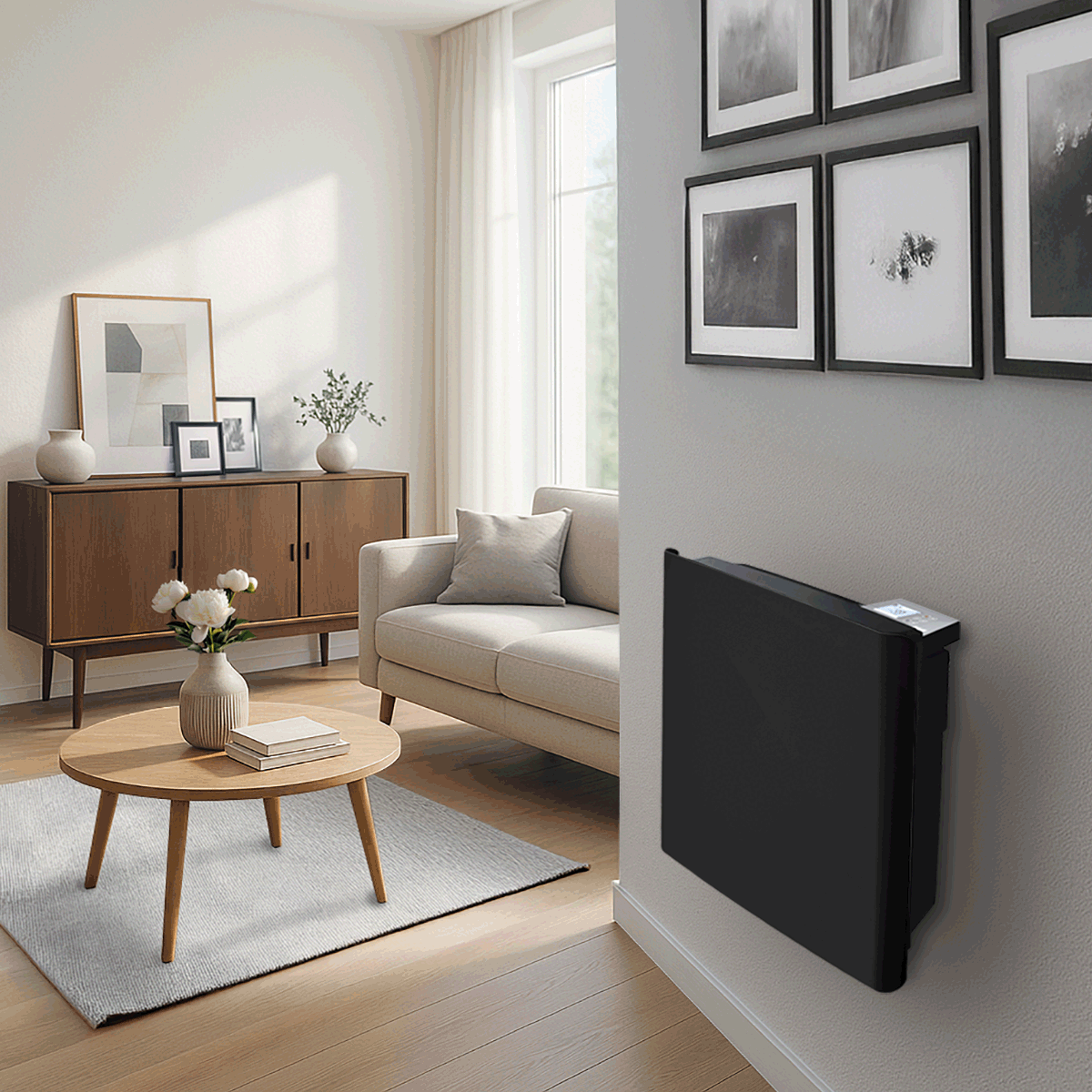 Radiateur électrique à inertie sèche Solea 1000 W HJM - 6