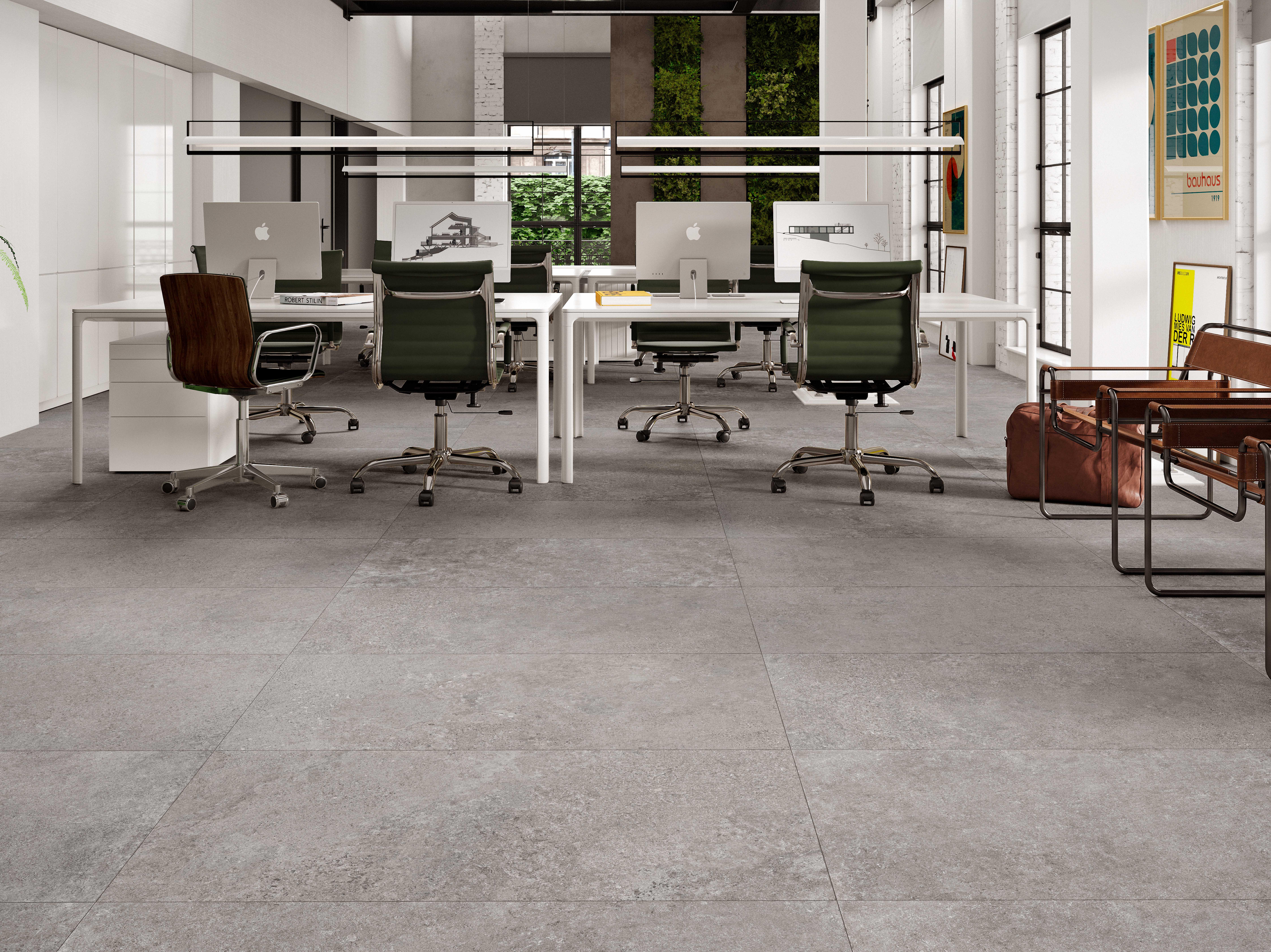 Suelo porcelánico june efecto piedra grafito 60x120 cm c1 roca tiles