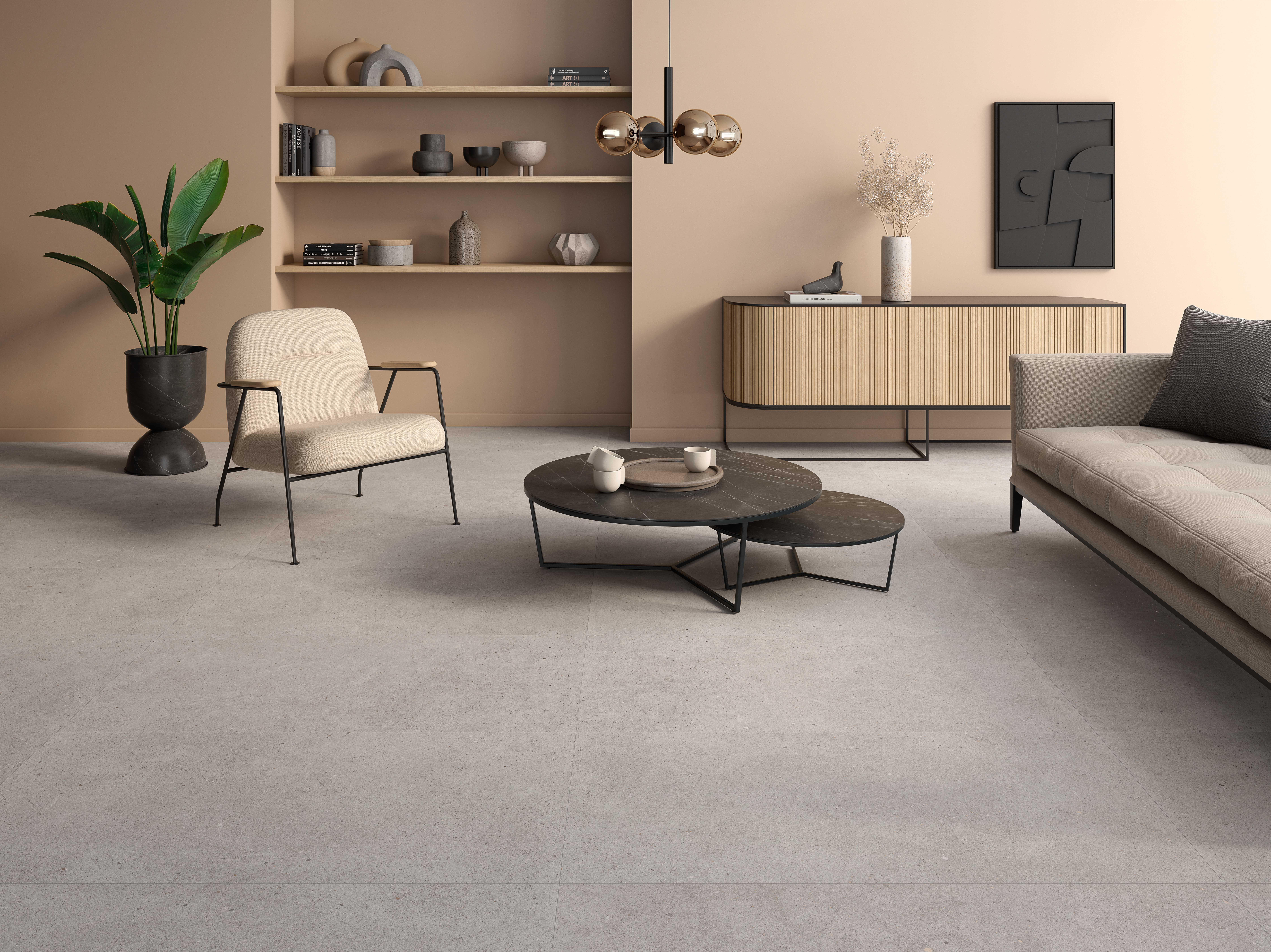 Suelo porcelánico basel efecto piedra gris roca 60x120 cm c1 roca tiles
