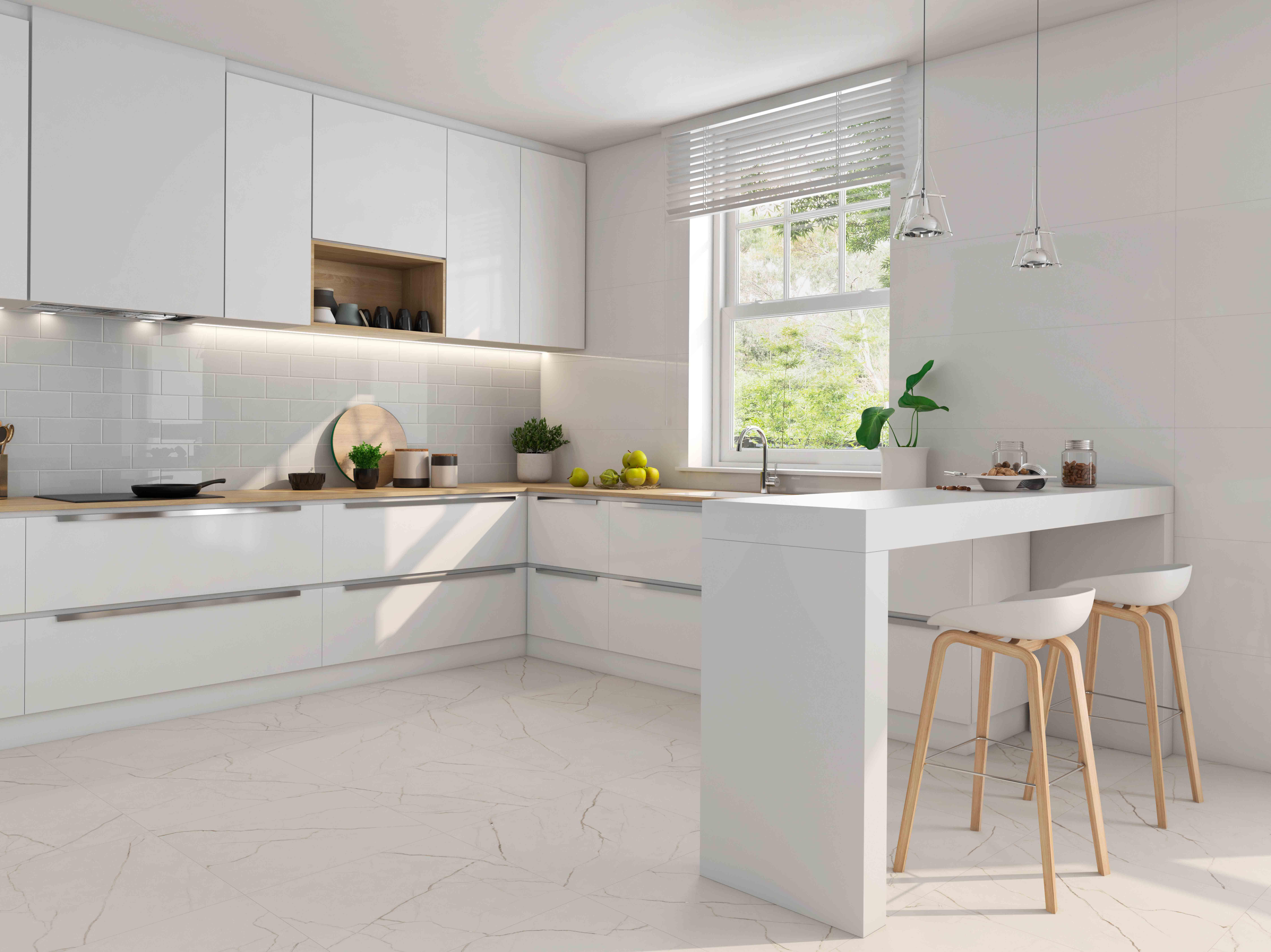 Suelo porcelánico lincoln white efecto mármol blanco 60x60 cm c1 roca tiles