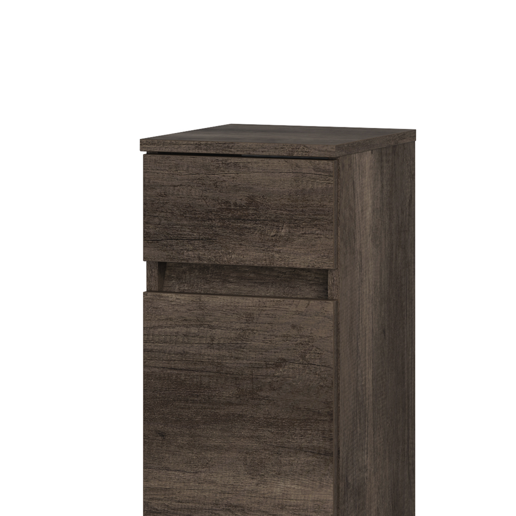 Estensione per mobile da bagno Kora 1 cassetto 1 anta rovere scuro L 30 x H 72 x P 34 cm - 3