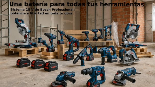 <strong>Máxima libertad con el Sistema 18 V de Bosch Professional</strong><br>