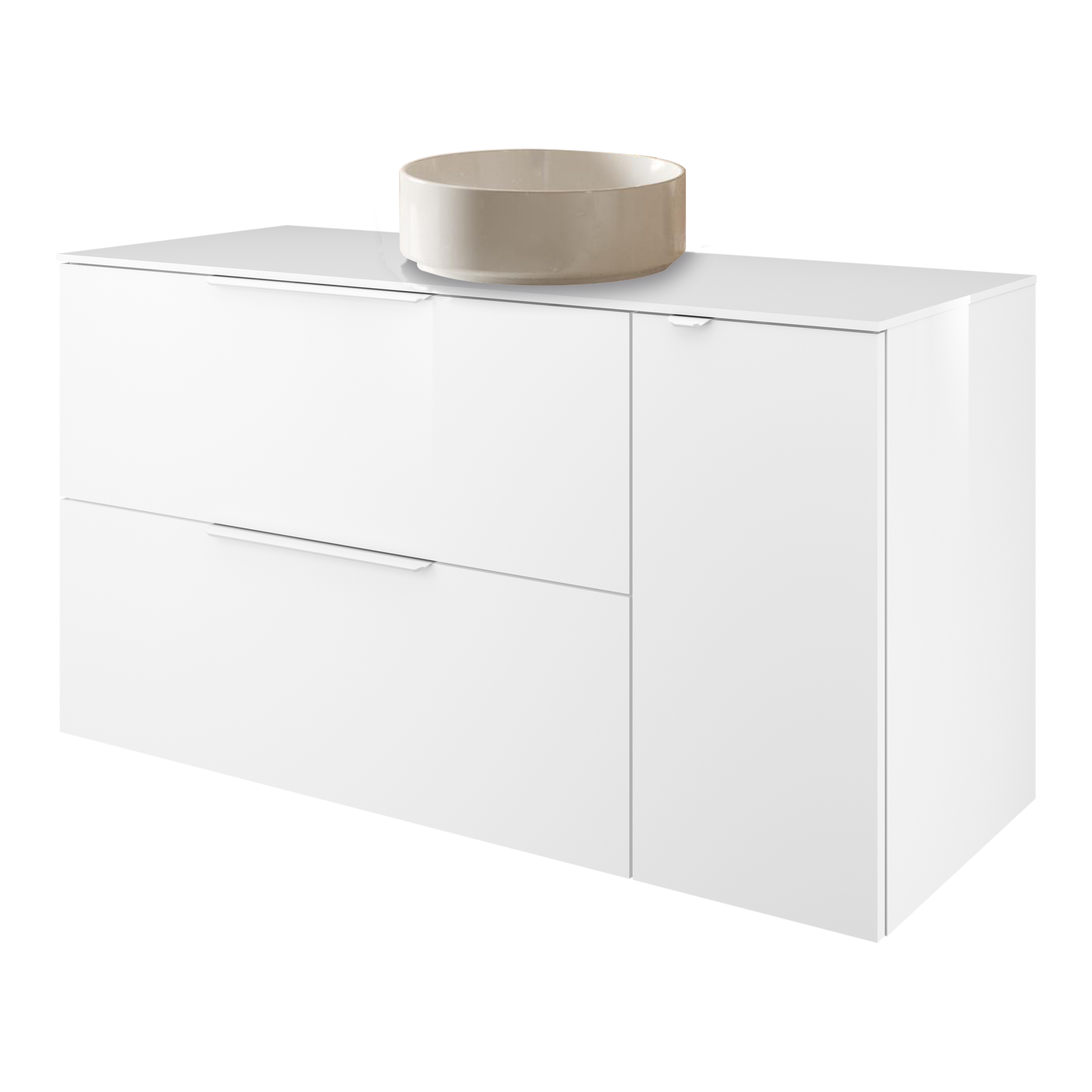Mueble de baño con lavabo neo blanco 120x48 cm