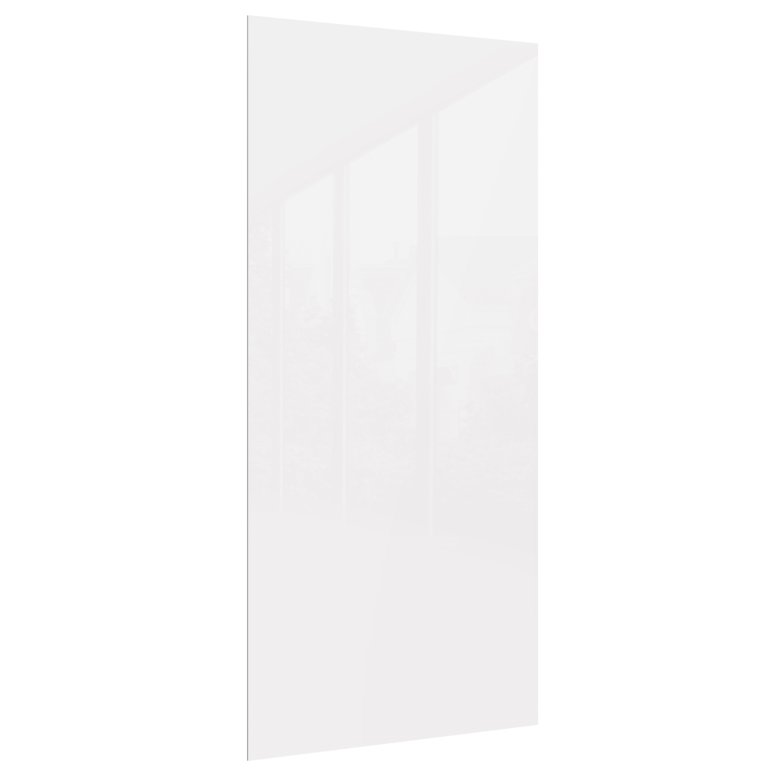 Panele ścienne SPC winylowe 120x265 cm biały błyszczący