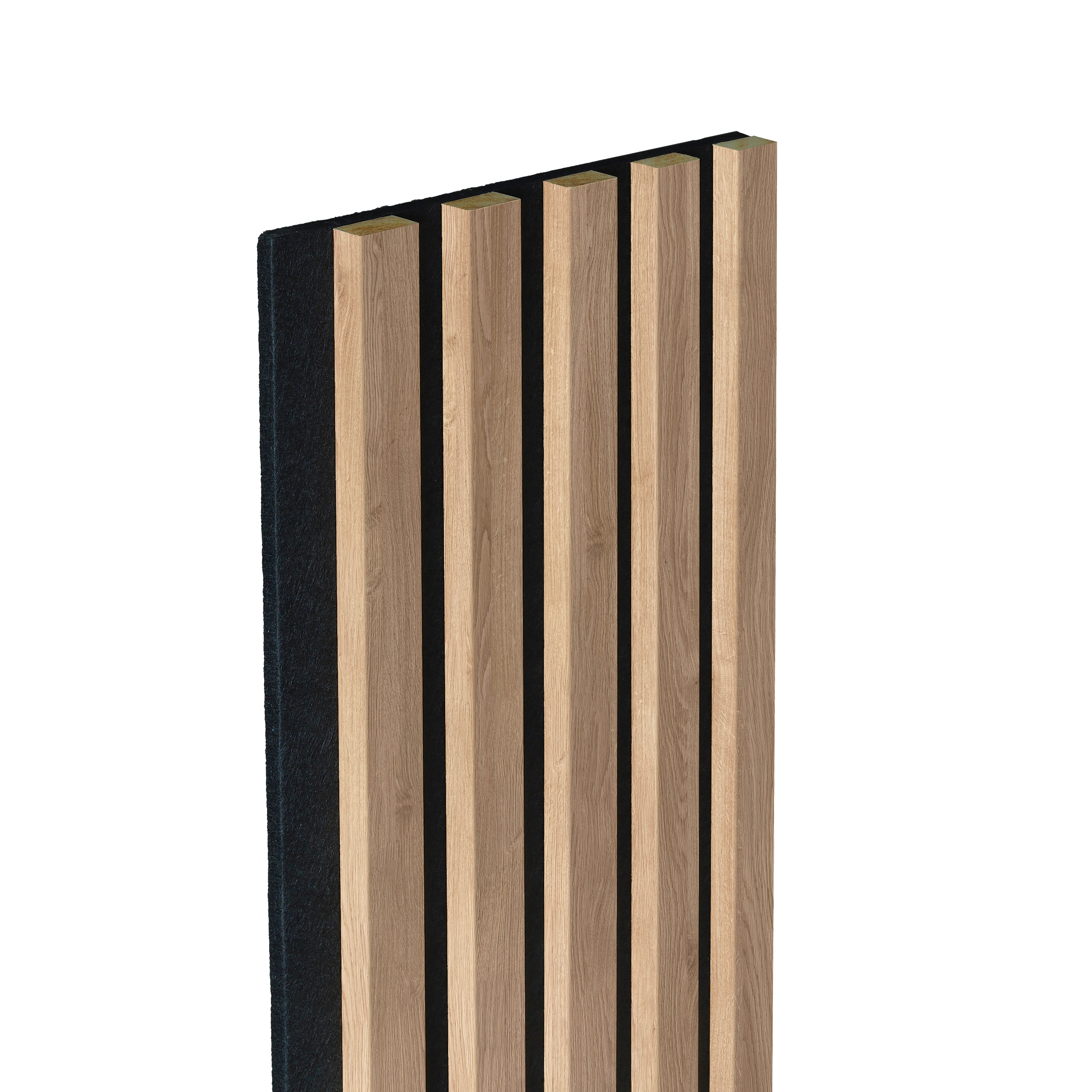 Panele ścienne 3D Lamel na czarnym filcu 270x25 cm Camargue 5 lameli - 3