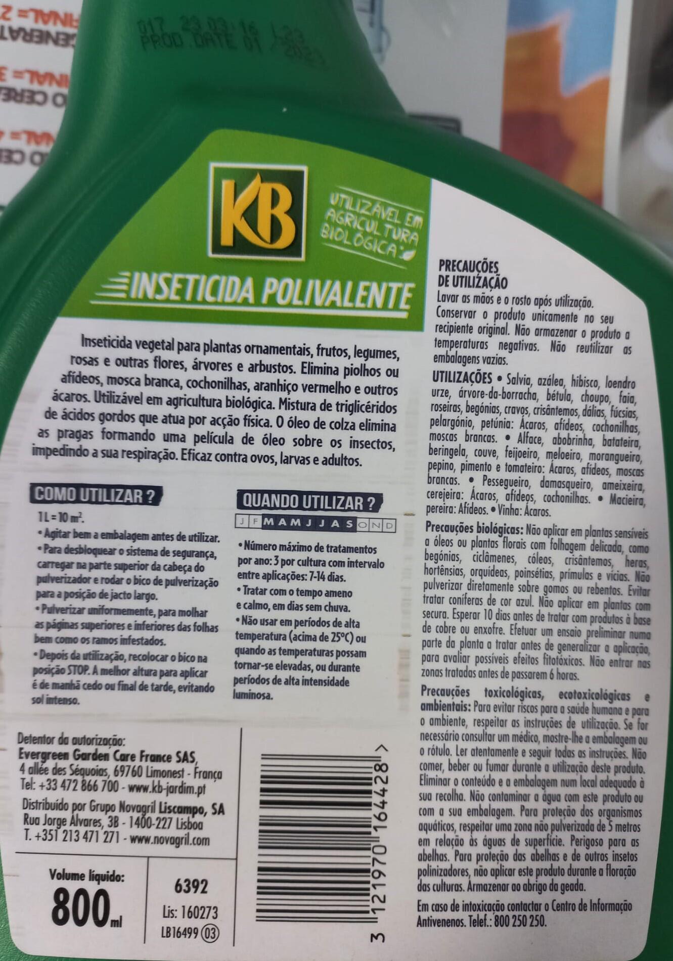 Inseticida Bio 800ml KB Polysect - 3